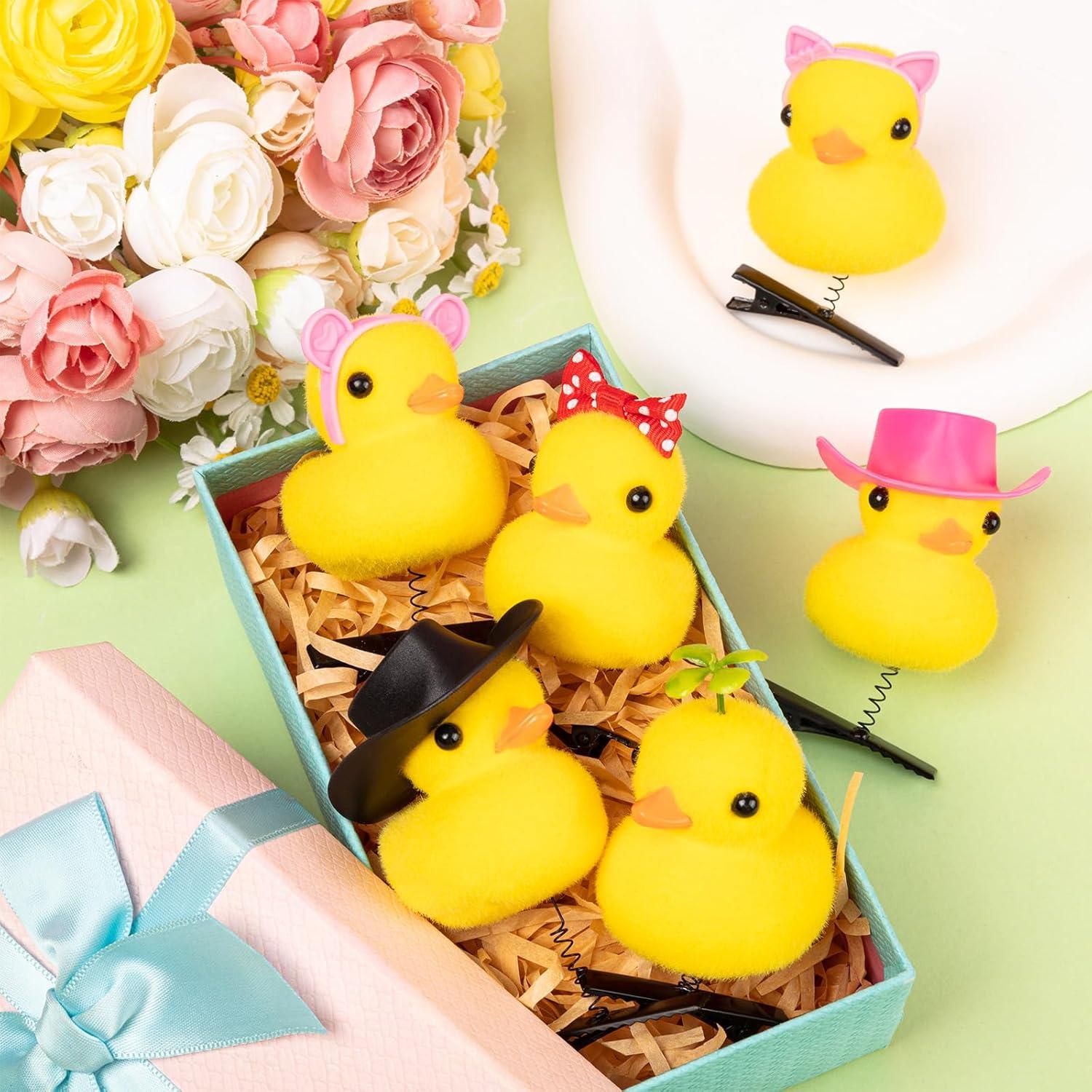 12 Clips de Pelo de Pato Amarillo JMZYJZH - Accesorios Divertidos