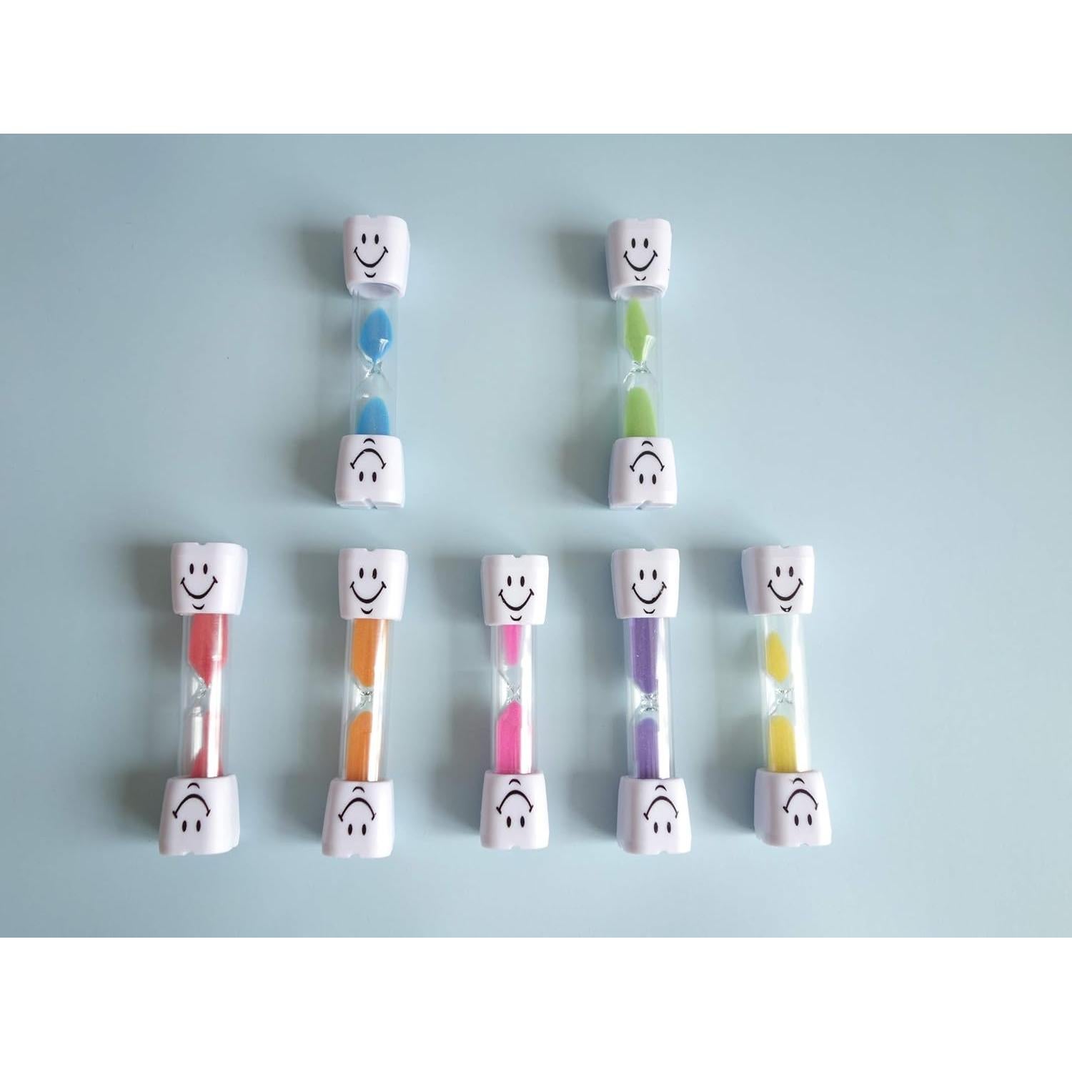 Paquete de 7 Temporizadores de Arena 2 Minutos Transun Moo