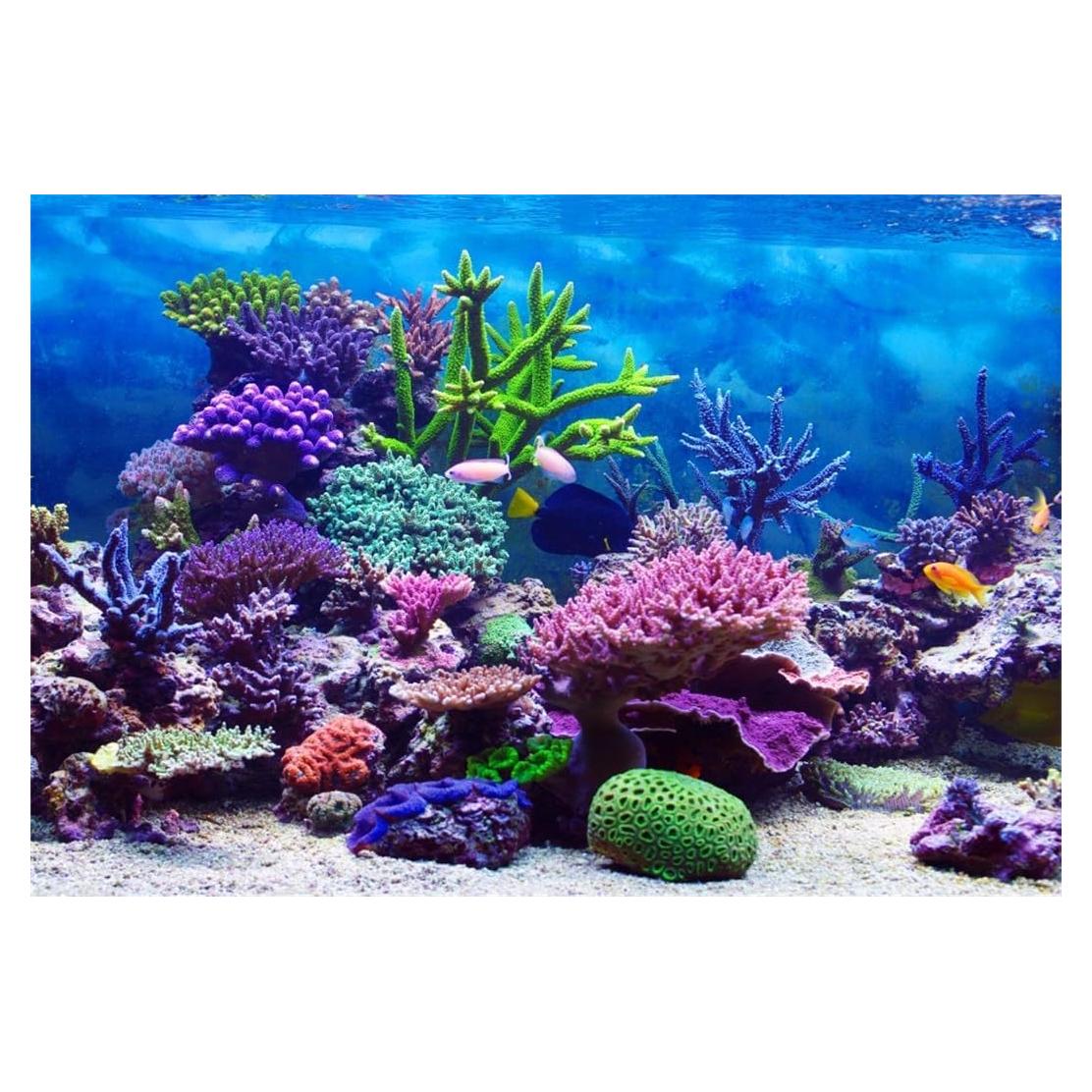 Fondo Fotográfico AOFOTO 152x91 cm Coral y Peces Marinos