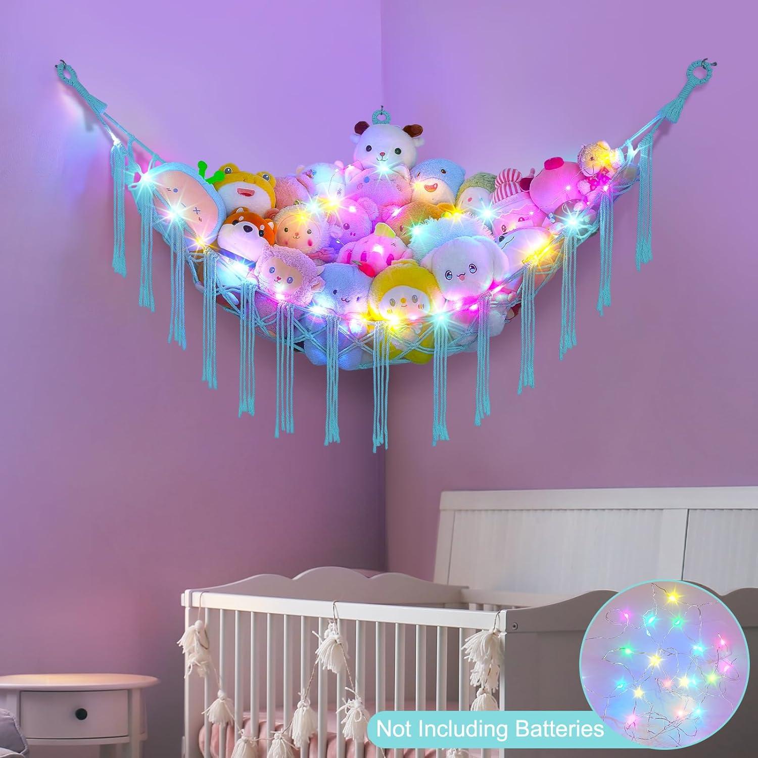 Hamaca de Peluches Castillo Unicornio Verde Aqua 150x100 cm