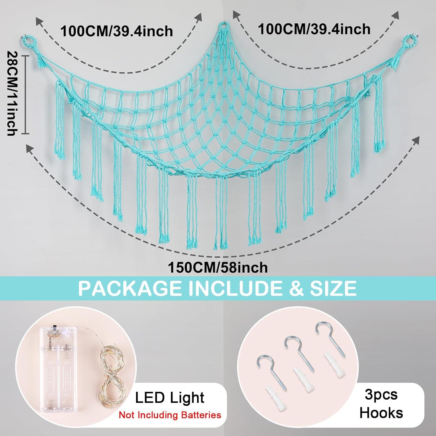 Hamaca de Peluches Castillo Unicornio Verde Aqua 150x100 cm