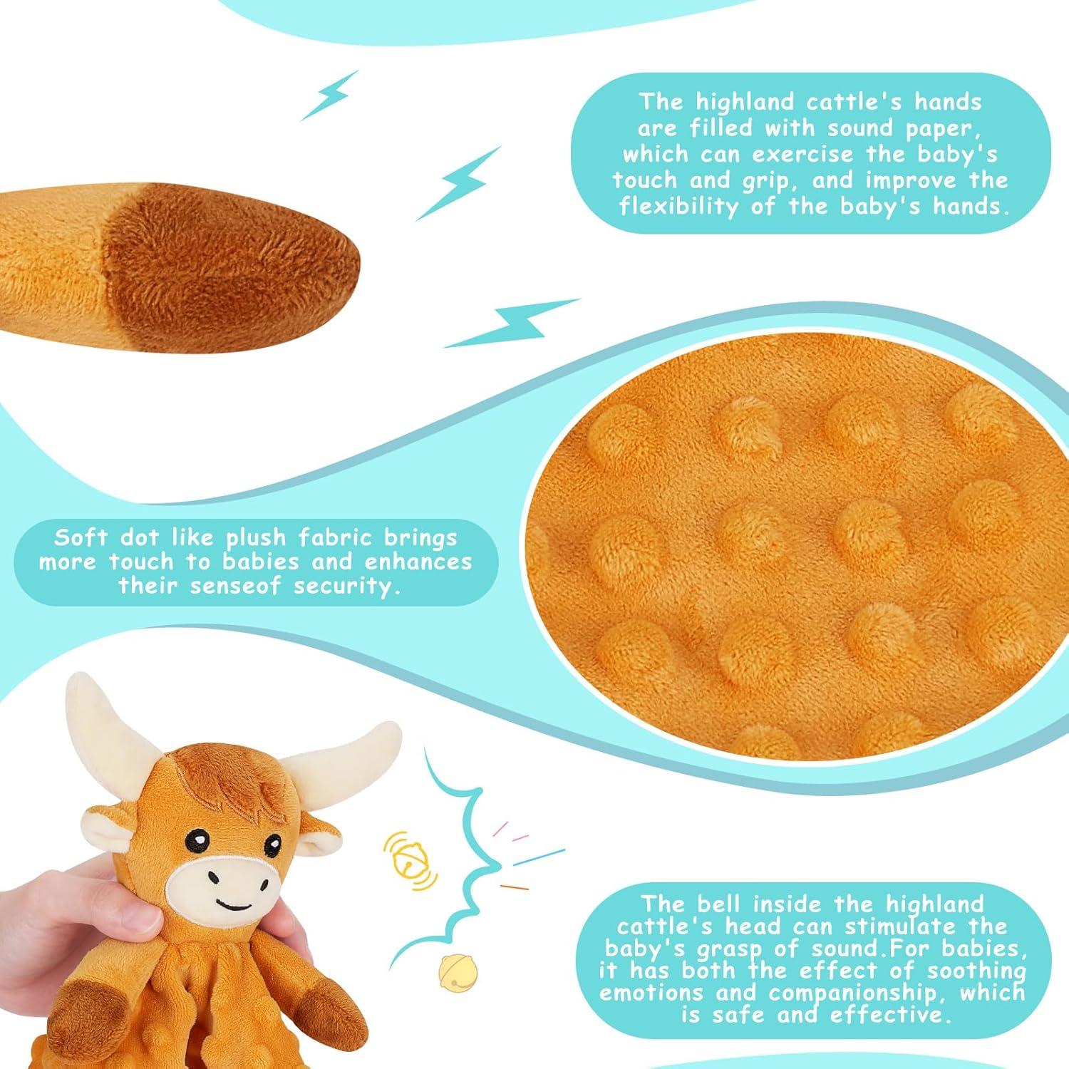 Manta de Seguridad para Bebés Sprinqdawin Vaca de las Tierras Altas 30.99cm