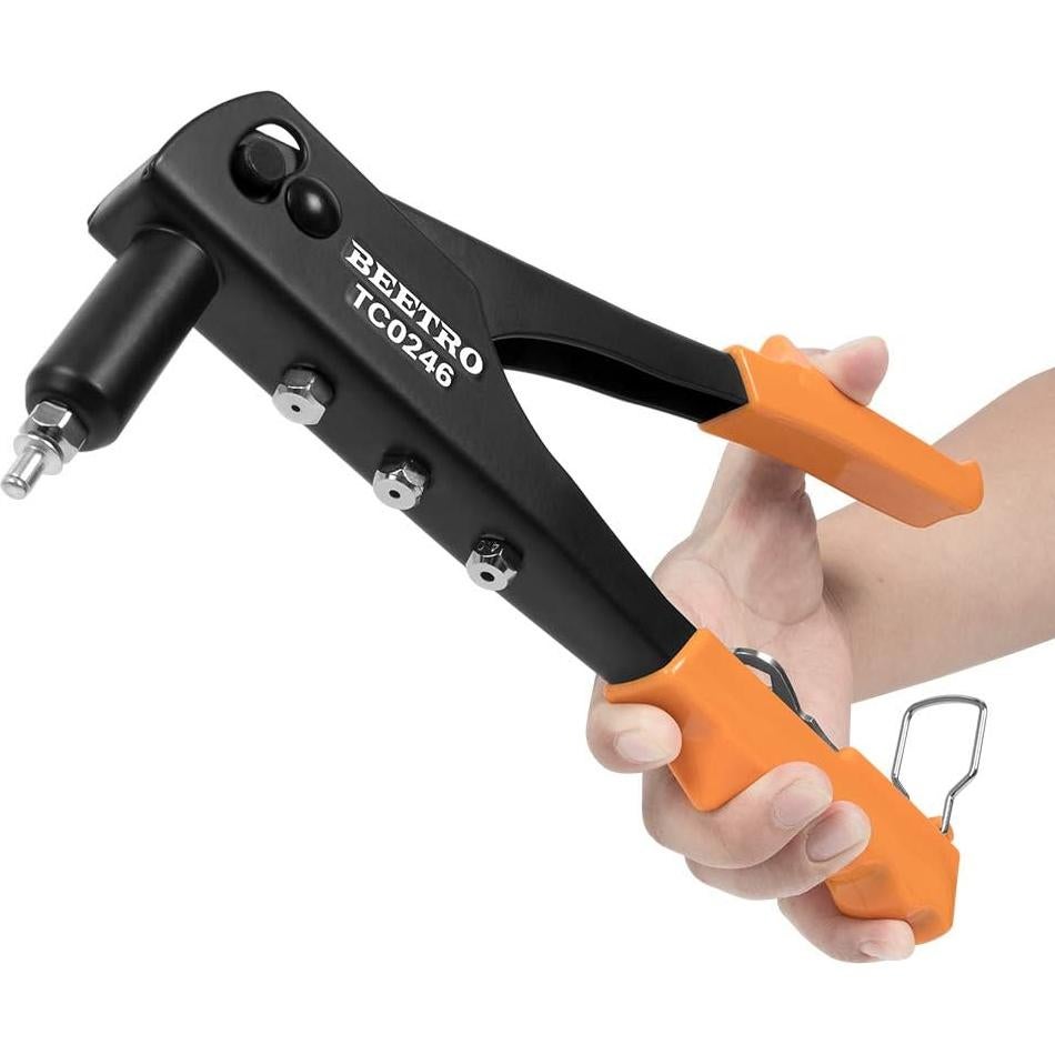Remachadora de Mano BEETRO TC0246 con 4 Puntas y 100 Remaches