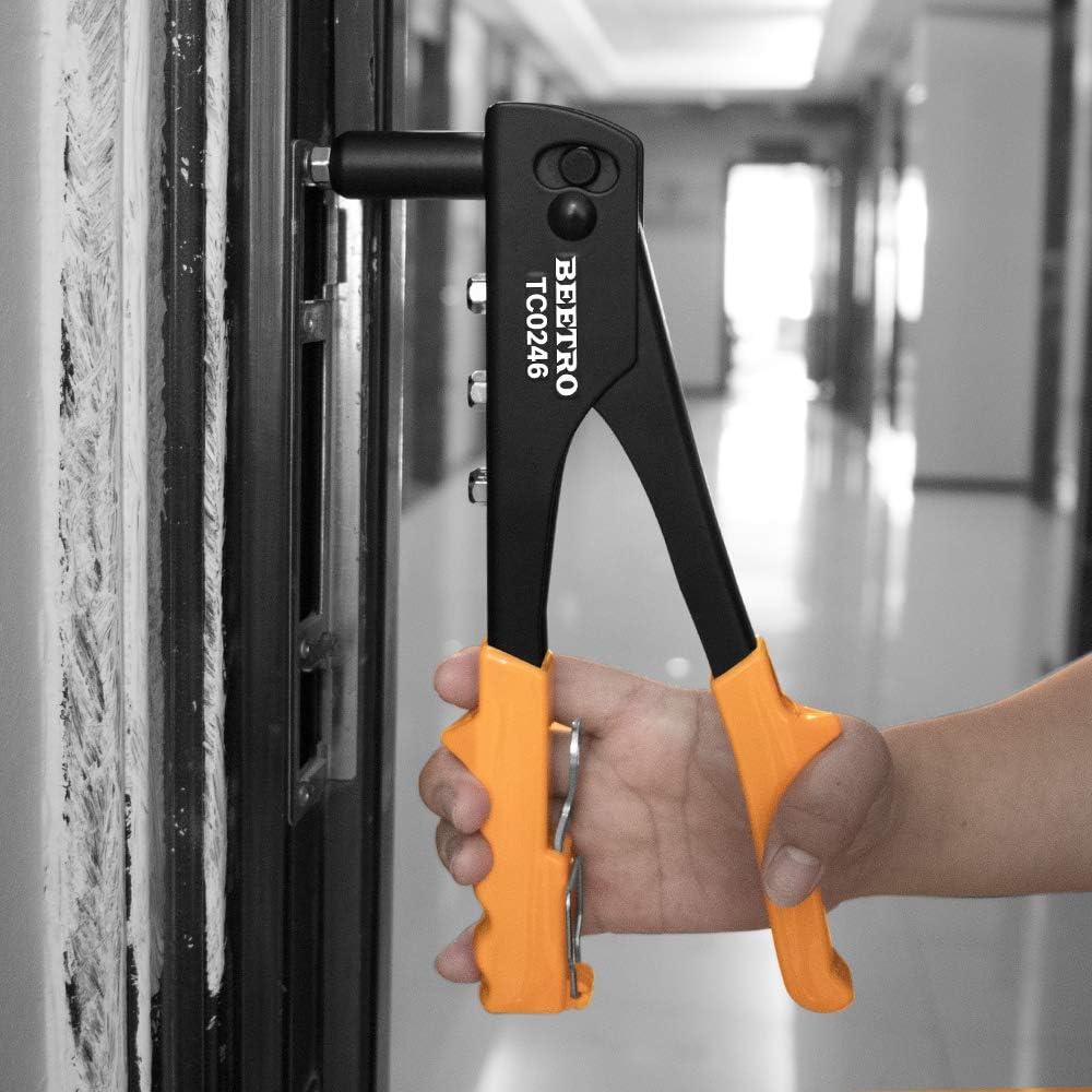 Remachadora de Mano BEETRO TC0246 con 4 Puntas y 100 Remaches