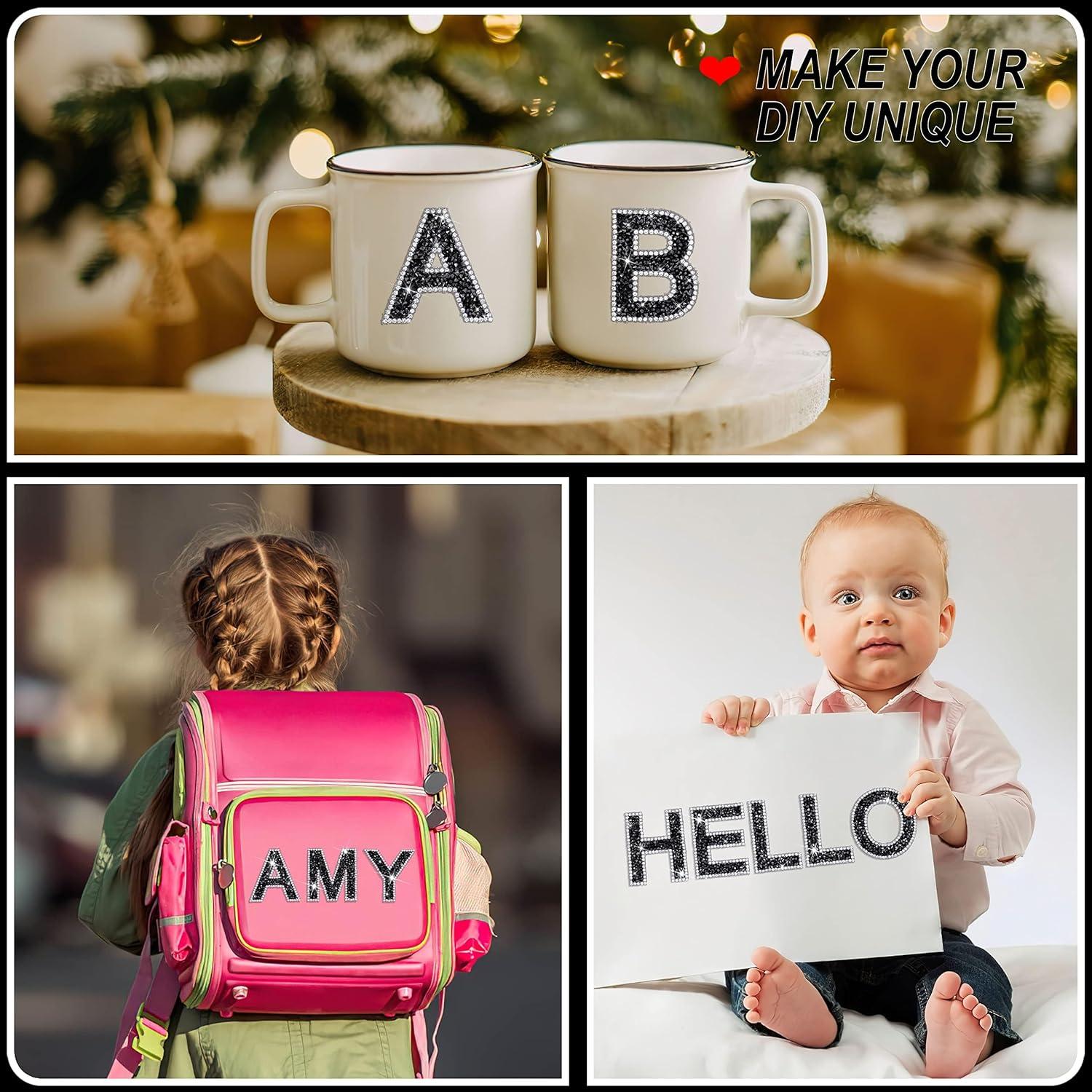 Calcomanías de Letras Brillantes Locacrystal 34 Pcs 5.7cm