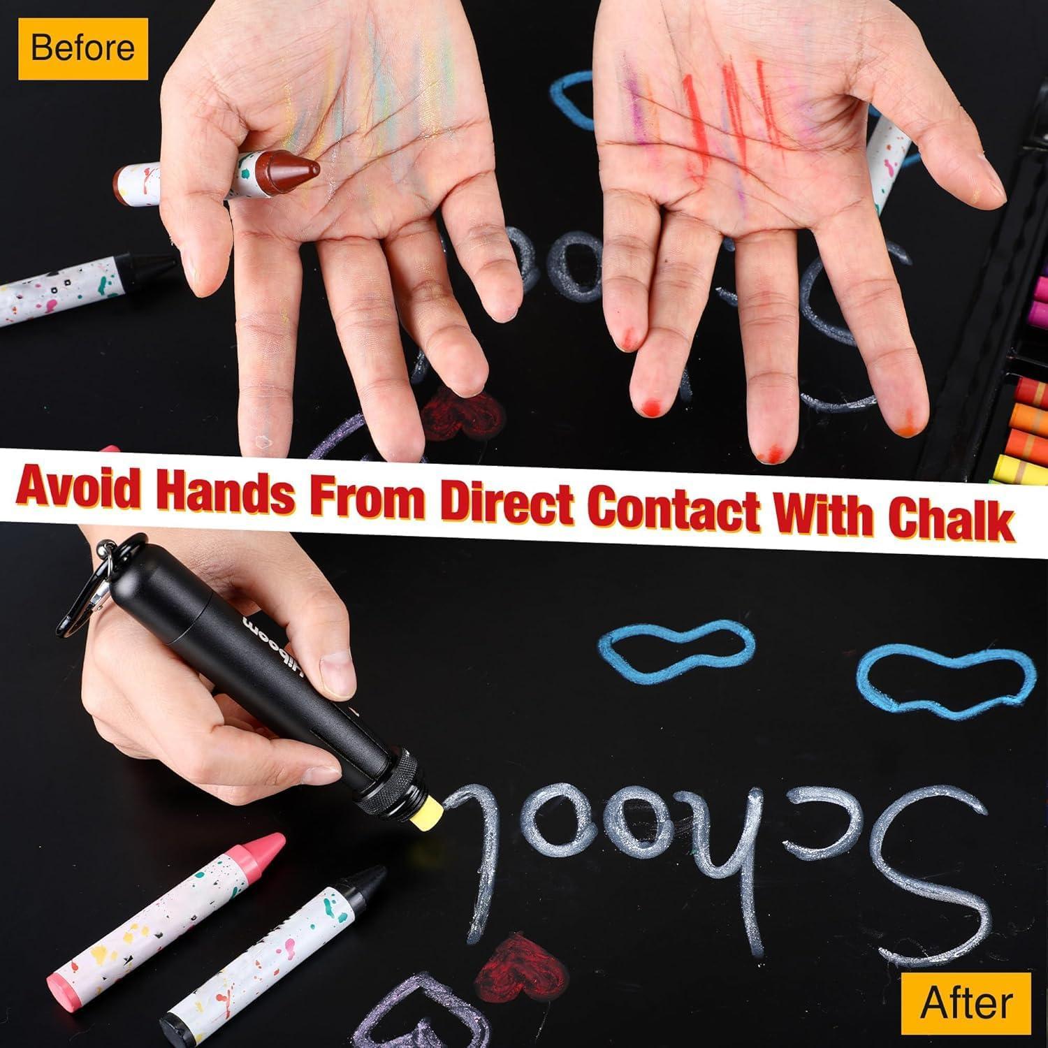 Soporte de Crayón Ajustable Hiboom - 2 Piezas, Negro