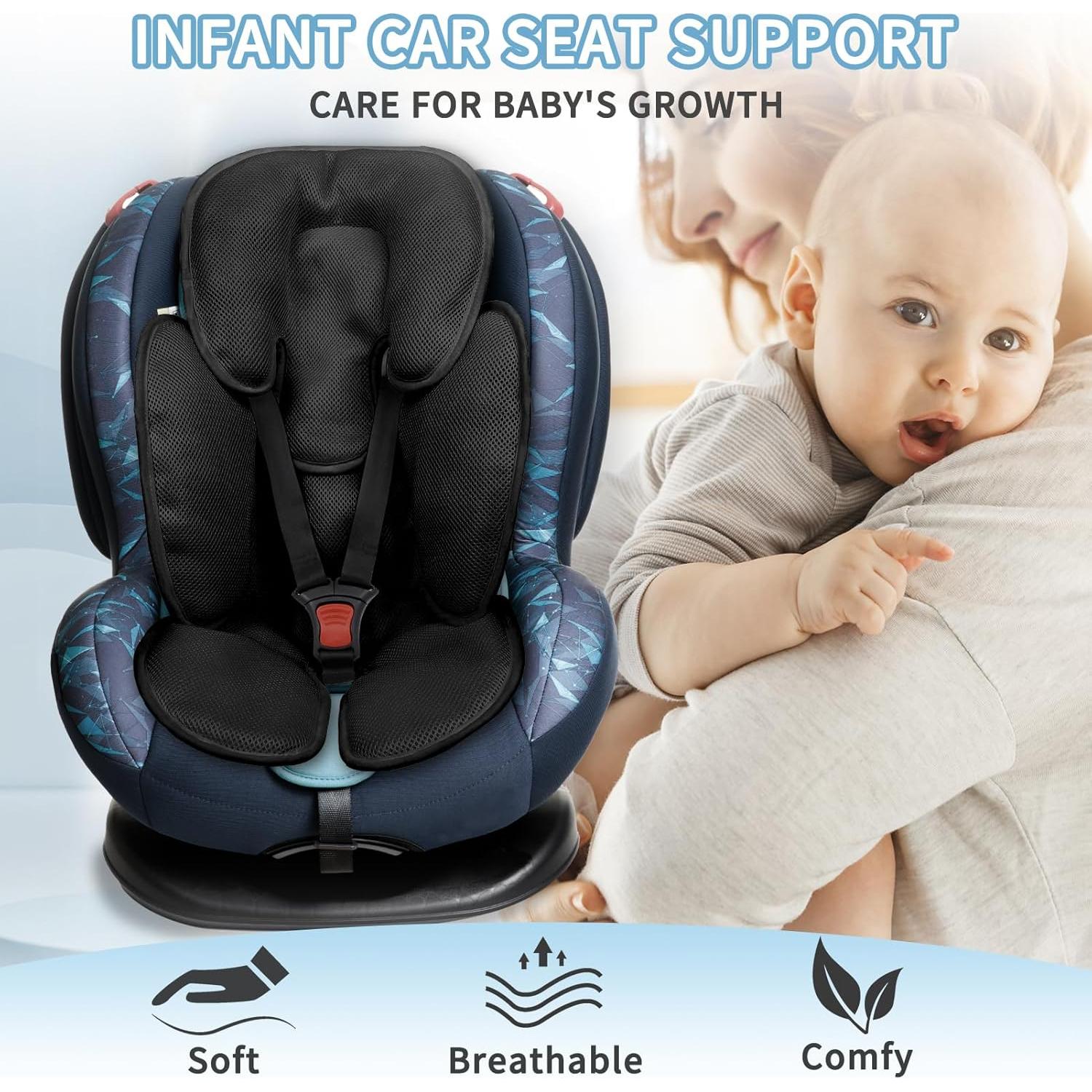 Soporte de cabeza para auto WINGHENLEE 2 en 1 para bebés