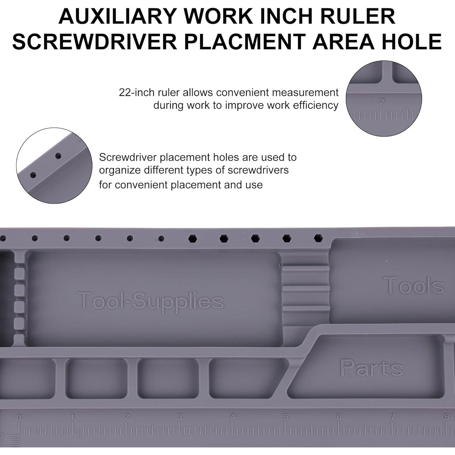 Alfombrilla de Soldadura Silicona U.S CAYEDA 44x30cm Resistente al Calor