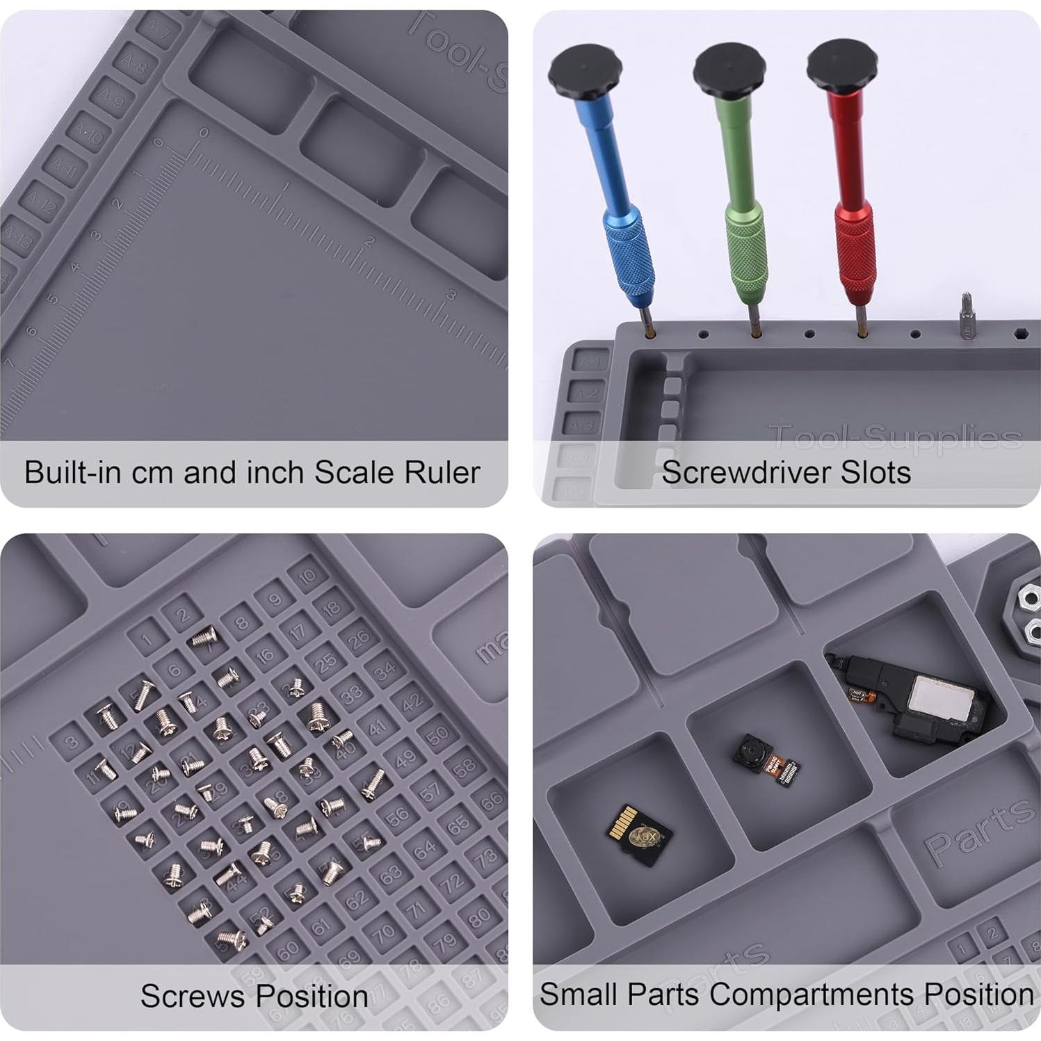Alfombrilla de Soldadura Silicona U.S CAYEDA 44x30cm Resistente al Calor
