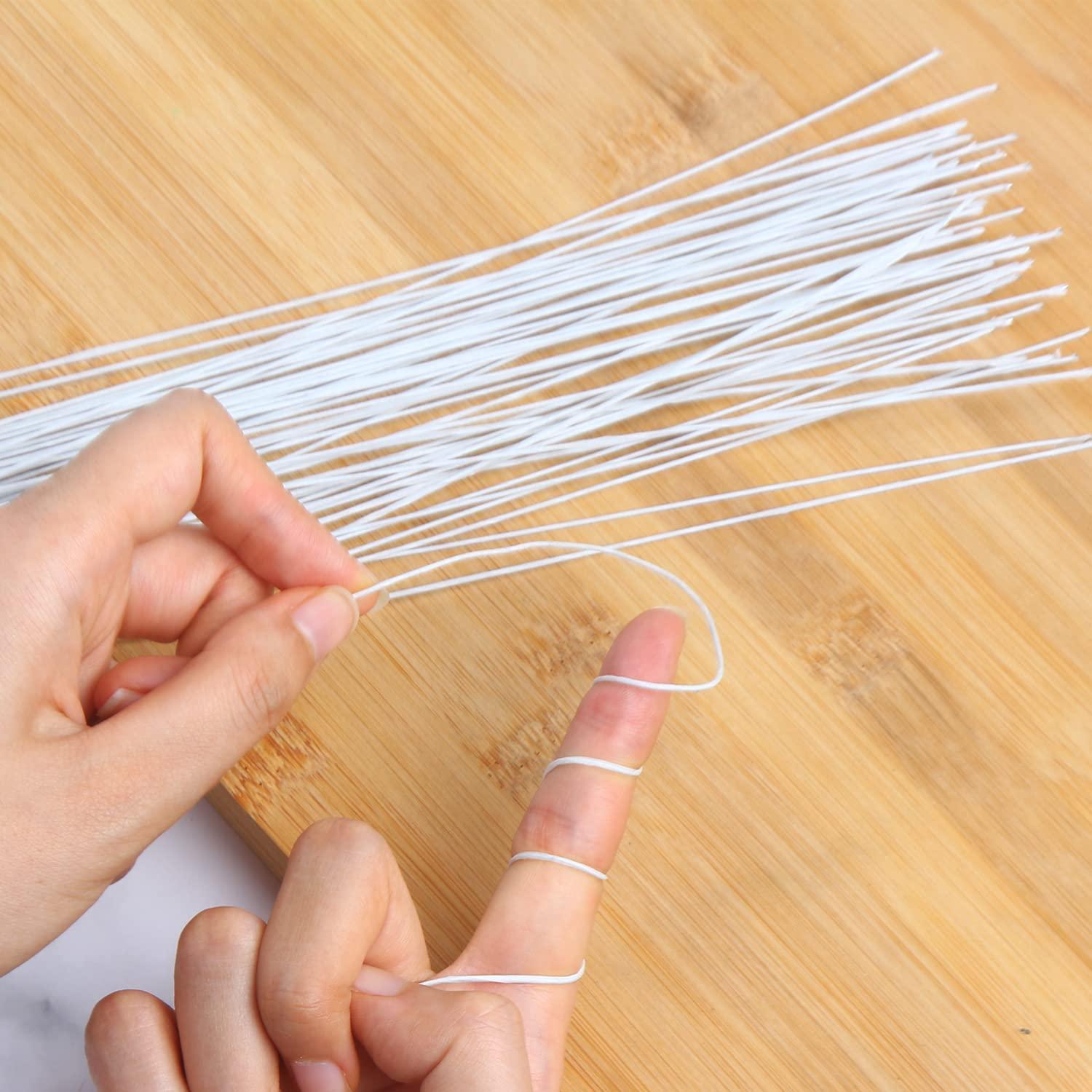 Alambre Floral Blanco DECORA 18 Gauge 40.64 cm 50 Piezas