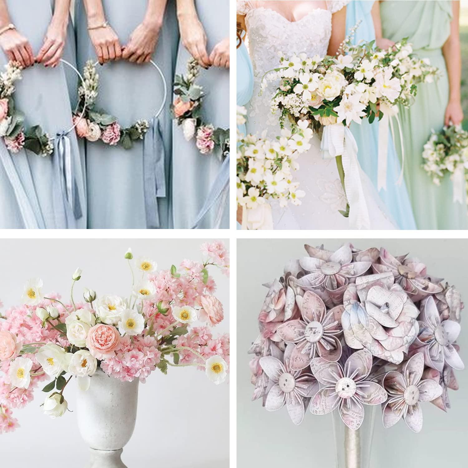 Alambre Floral Blanco DECORA 18 Gauge 40.64 cm 50 Piezas