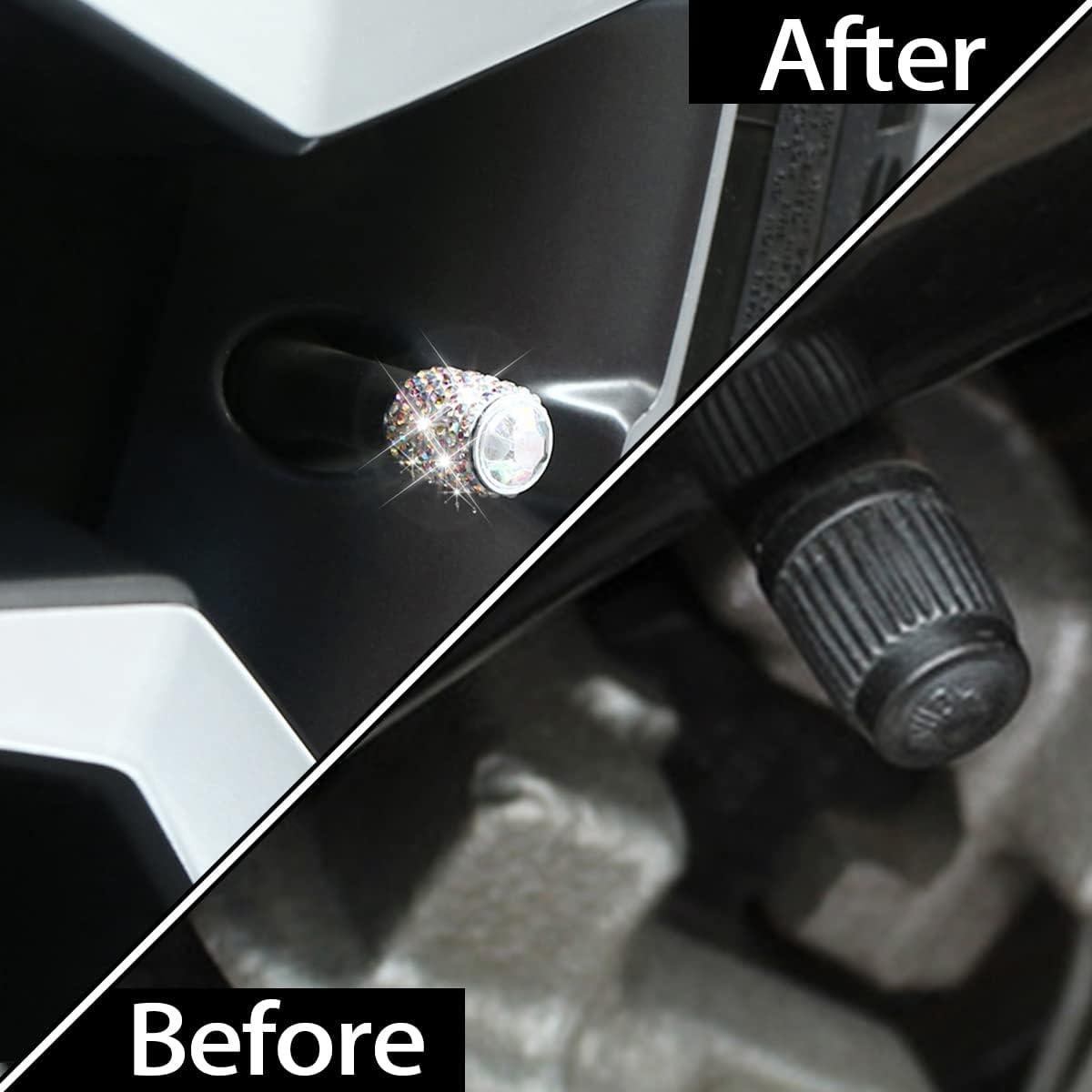 Tapas de Válvula Bling Zipelo - Paquete de 4 - Color AB