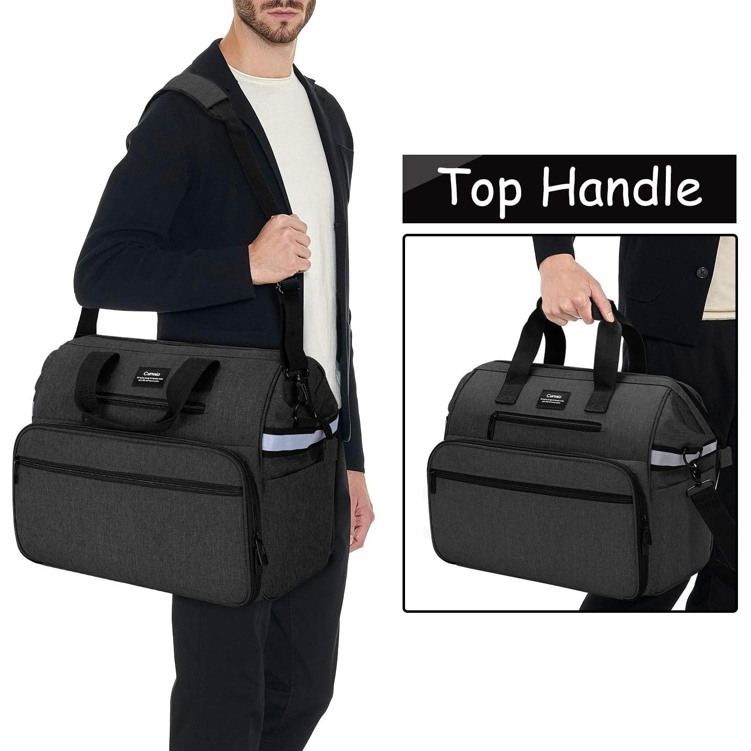 Bolsa Médica CURMIO para Enfermeras, Negra, 42x25x37 cm