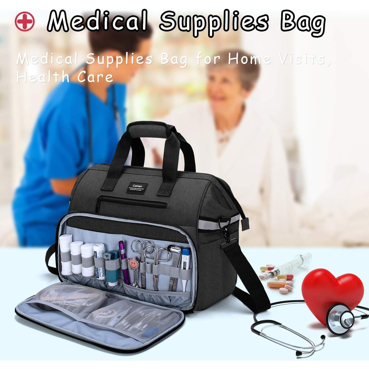 Bolsa Médica CURMIO para Enfermeras, Negra, 42x25x37 cm