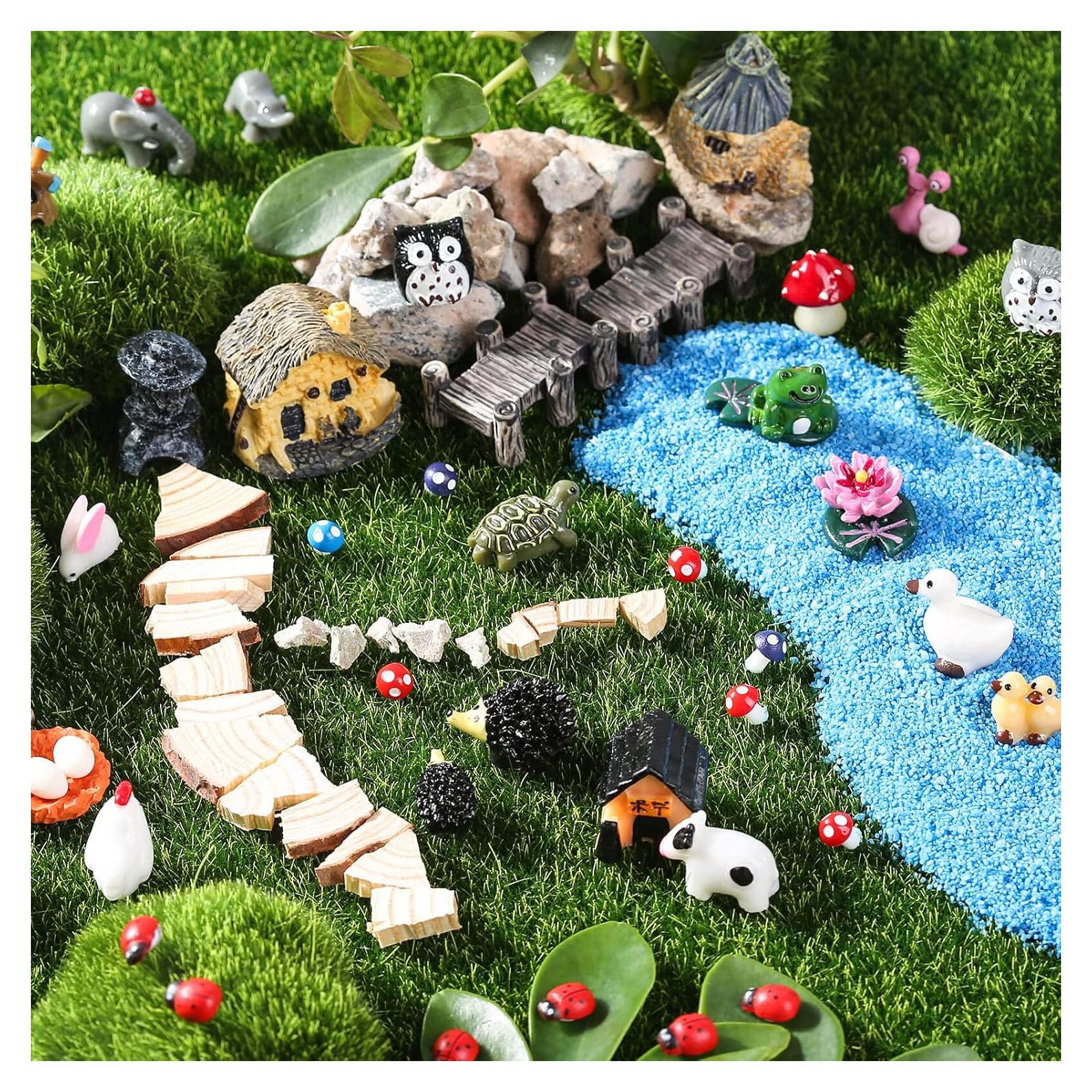 Kit Jardín de Hadas Modacraft 172 Piezas Miniaturas y Pines