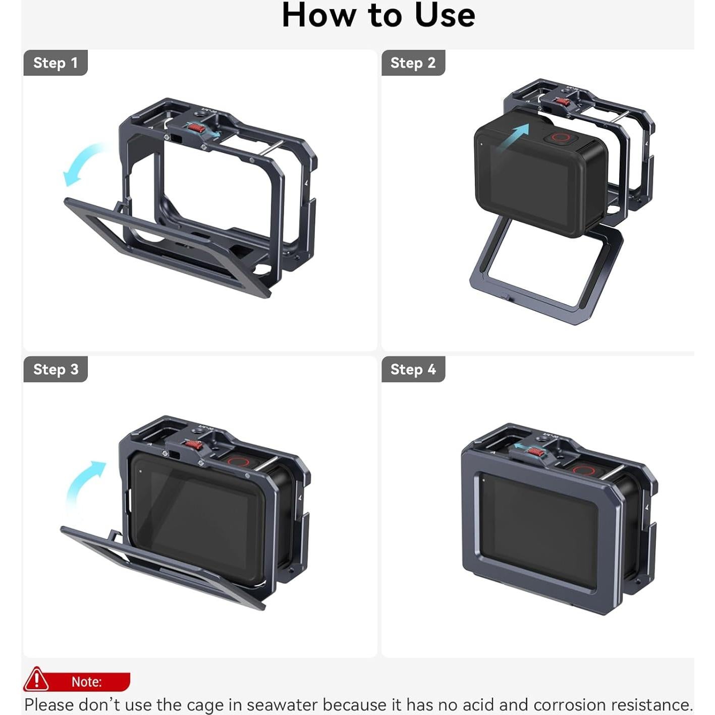 Jaula SmallRig 3084C para GoPro Hero 13/12/11/10/9 Black