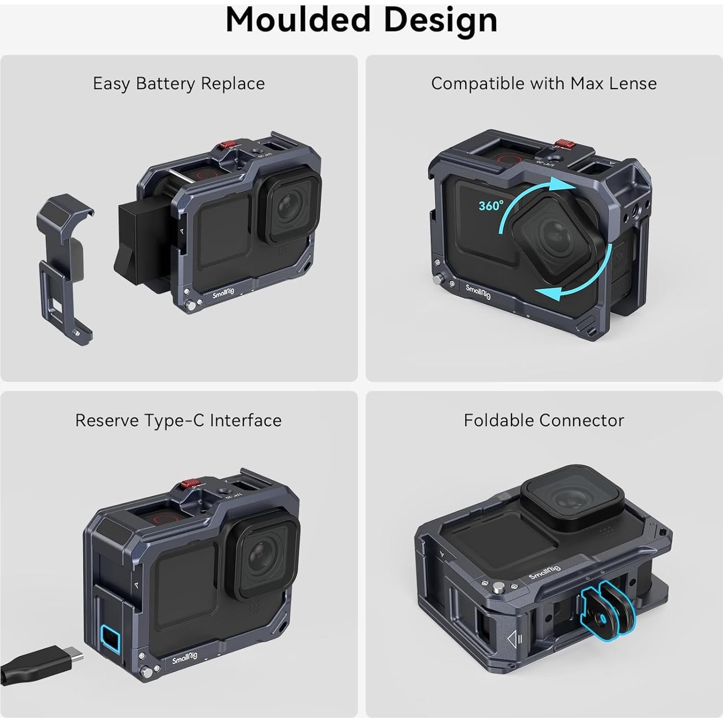 Jaula SmallRig 3084C para GoPro Hero 13/12/11/10/9 Black