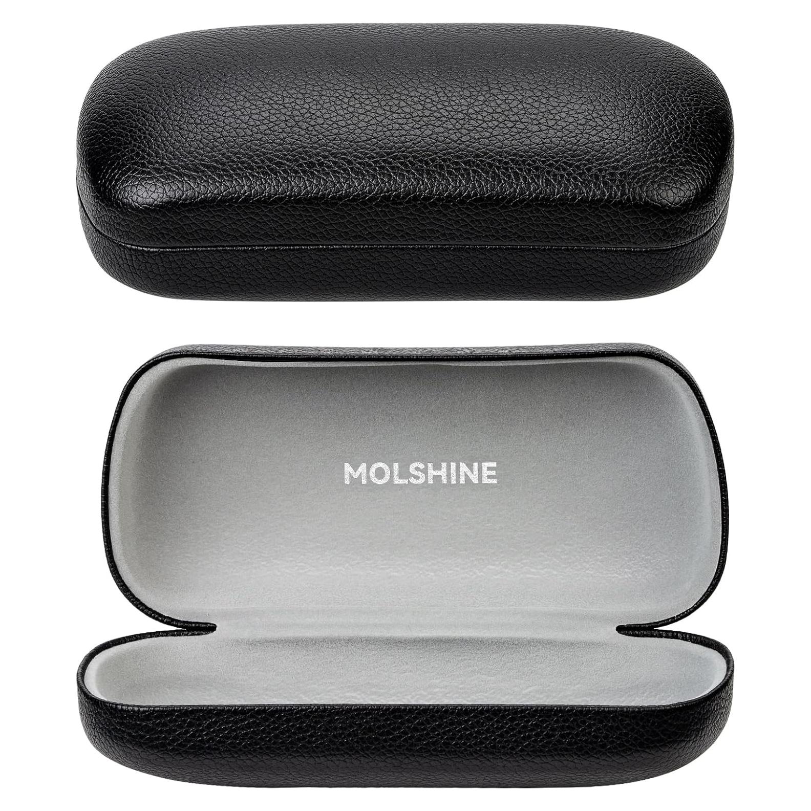 Funda Dura para Gafas de Sol Molshine - Grande, Negro