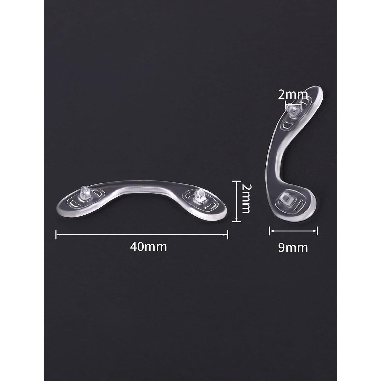 12 Almohadillas de Nariz Silicona Suave Tolaxy 40mm con Tornillo