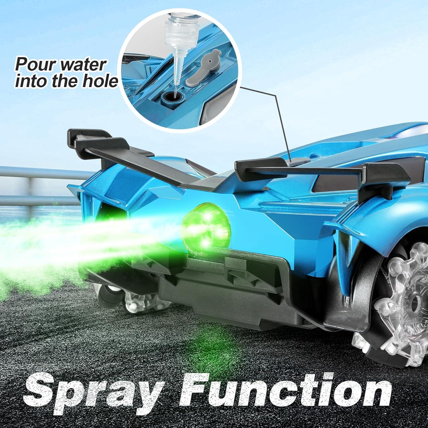 Coche RC Drift SASBSC Azul 1:12 con Luces y Música