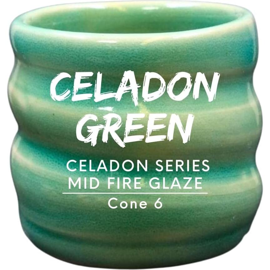 Set de Esmaltes Cerámicos Penguin - Serie Celadon Fuego Medio - 8 tarros 4oz