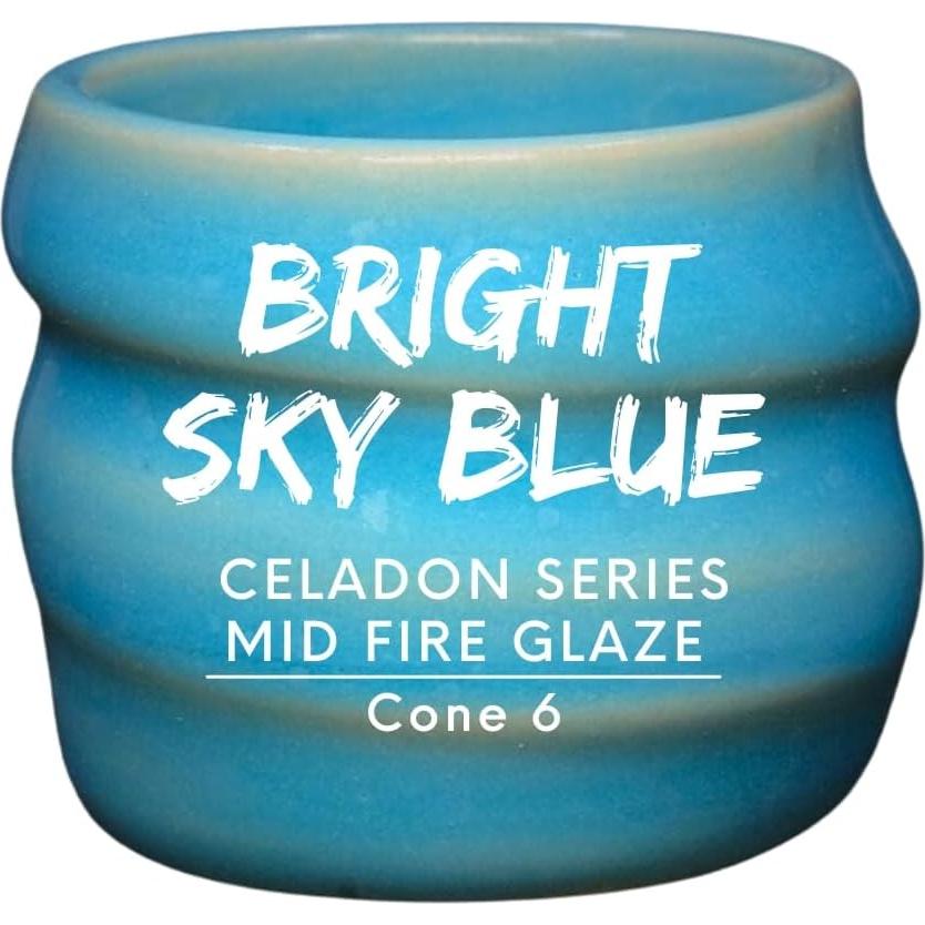 Set de Esmaltes Cerámicos Penguin - Serie Celadon Fuego Medio - 8 tarros 4oz