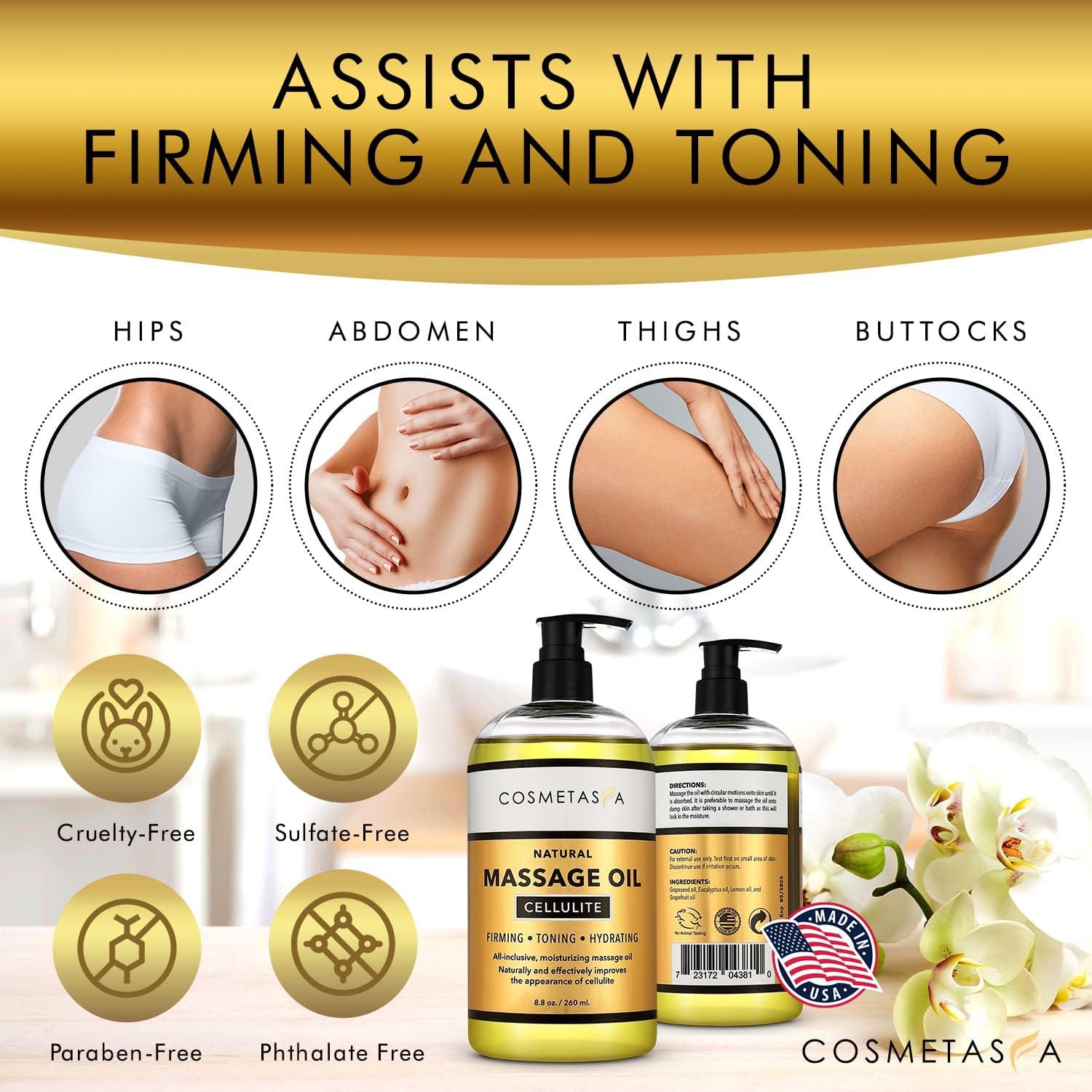 Aceite de Masaje Anticelulitis Cosmetasa 248 ml - Natural y Hidratante