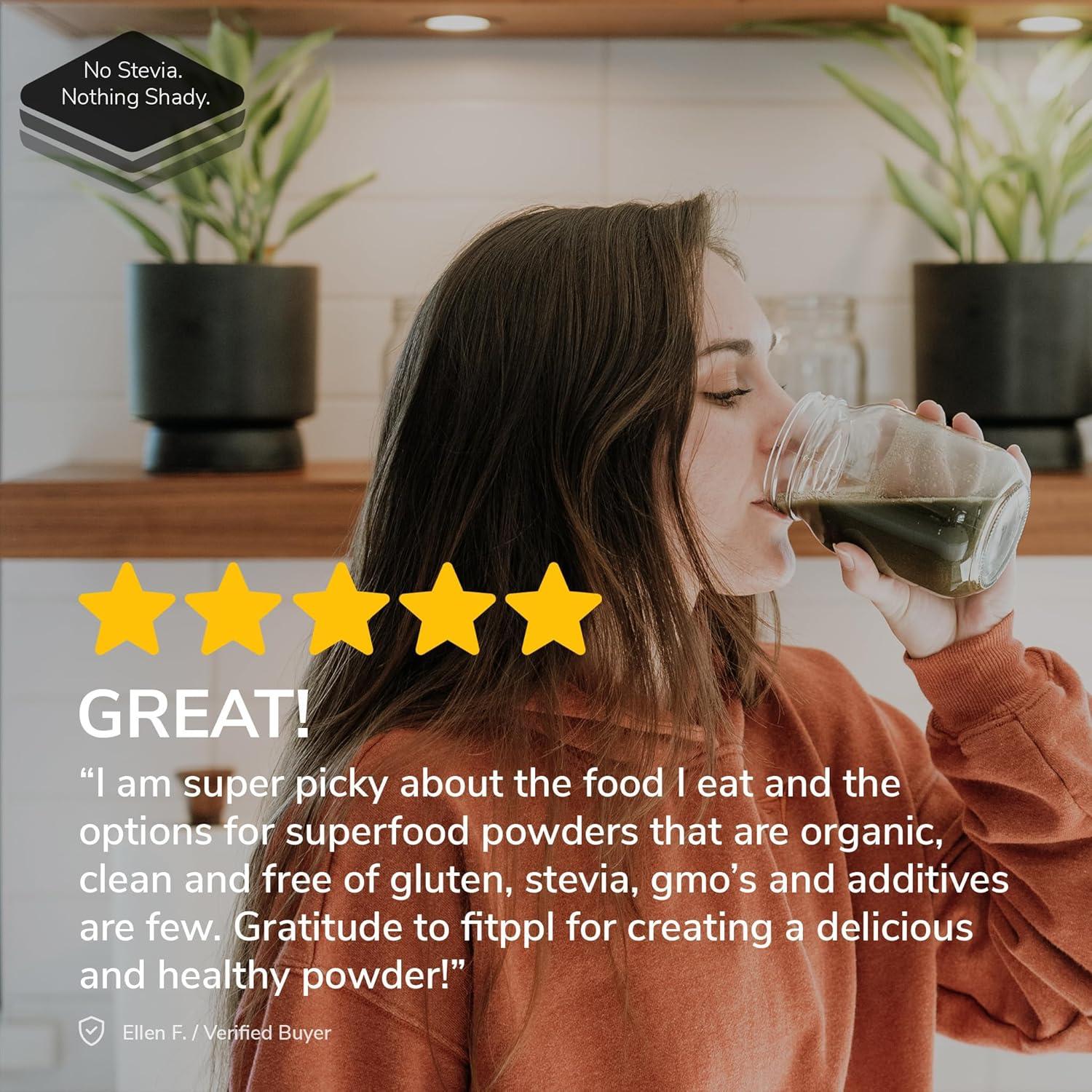 Polvo de Superalimento Verde Orgánico fitppl 240g - Salud Digestiva