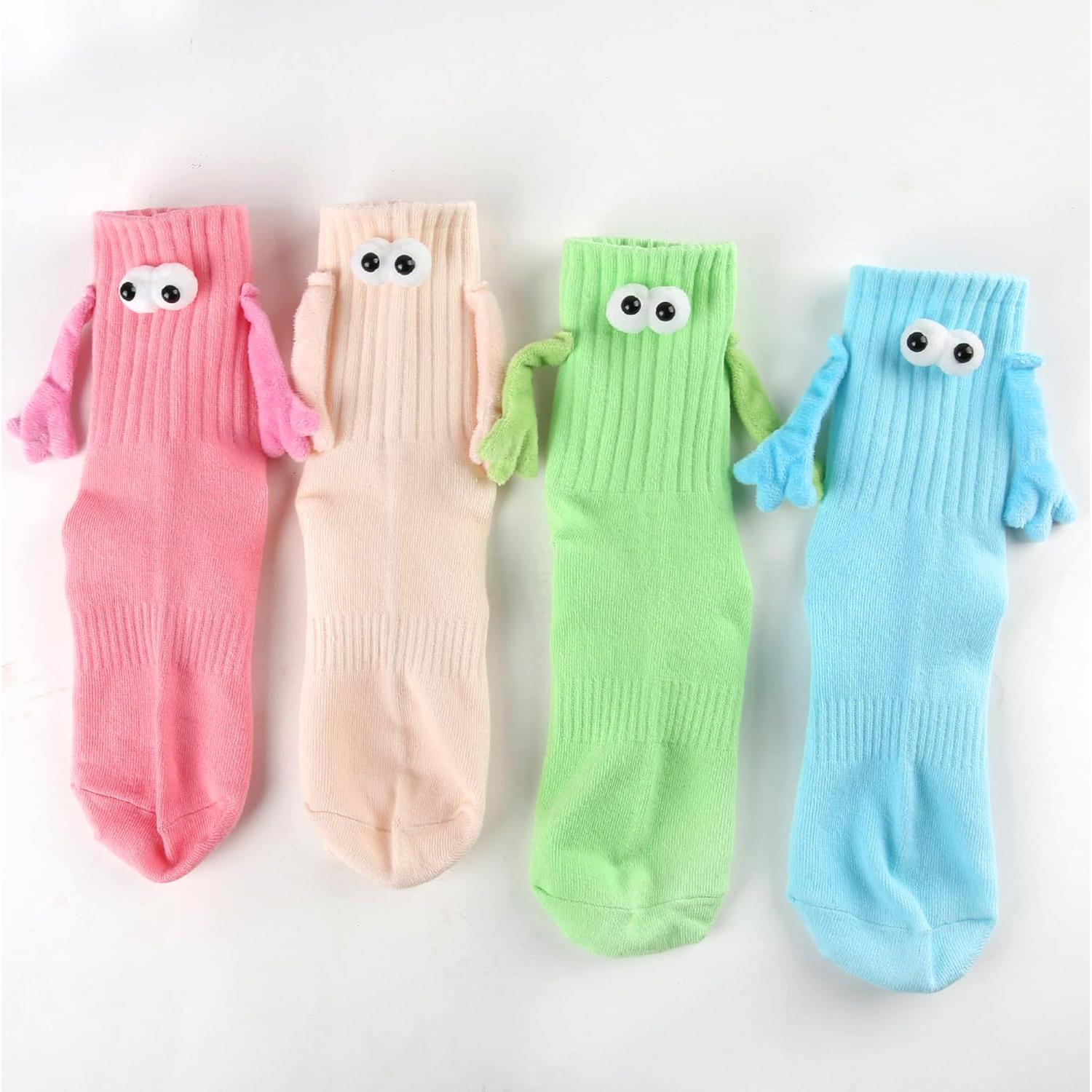 Calcetines Magnéticos Vermeyen 4 Pares Unisex Divertidos