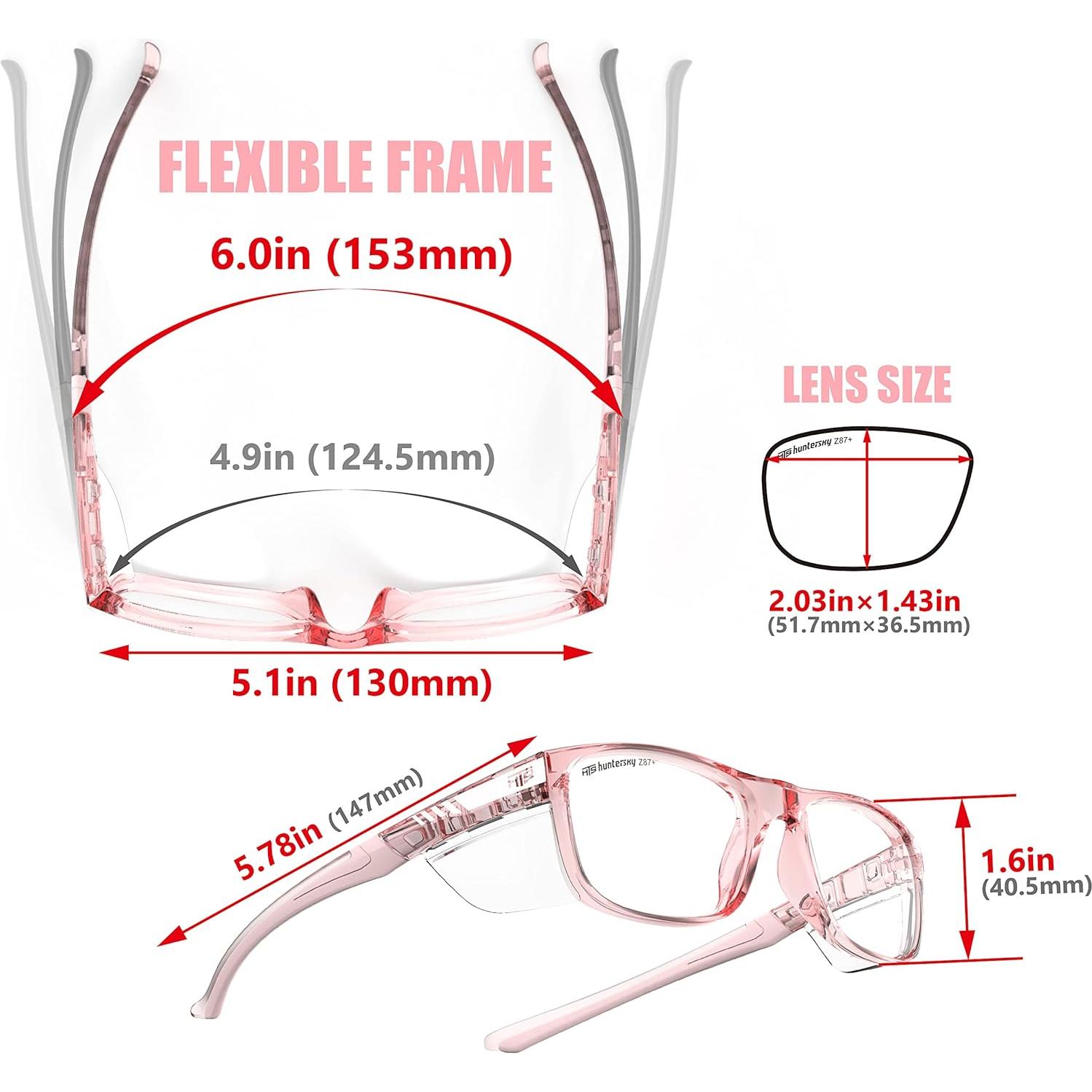Gafas de Seguridad HTS TR90NZZ Pequeñas con Protectores Laterales