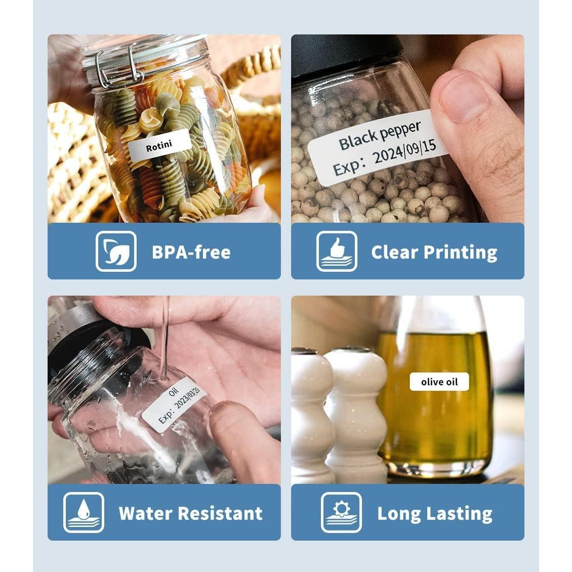 Cinta de Etiquetas Phomemo D30 3 Rollos 15mm x 6m Papel