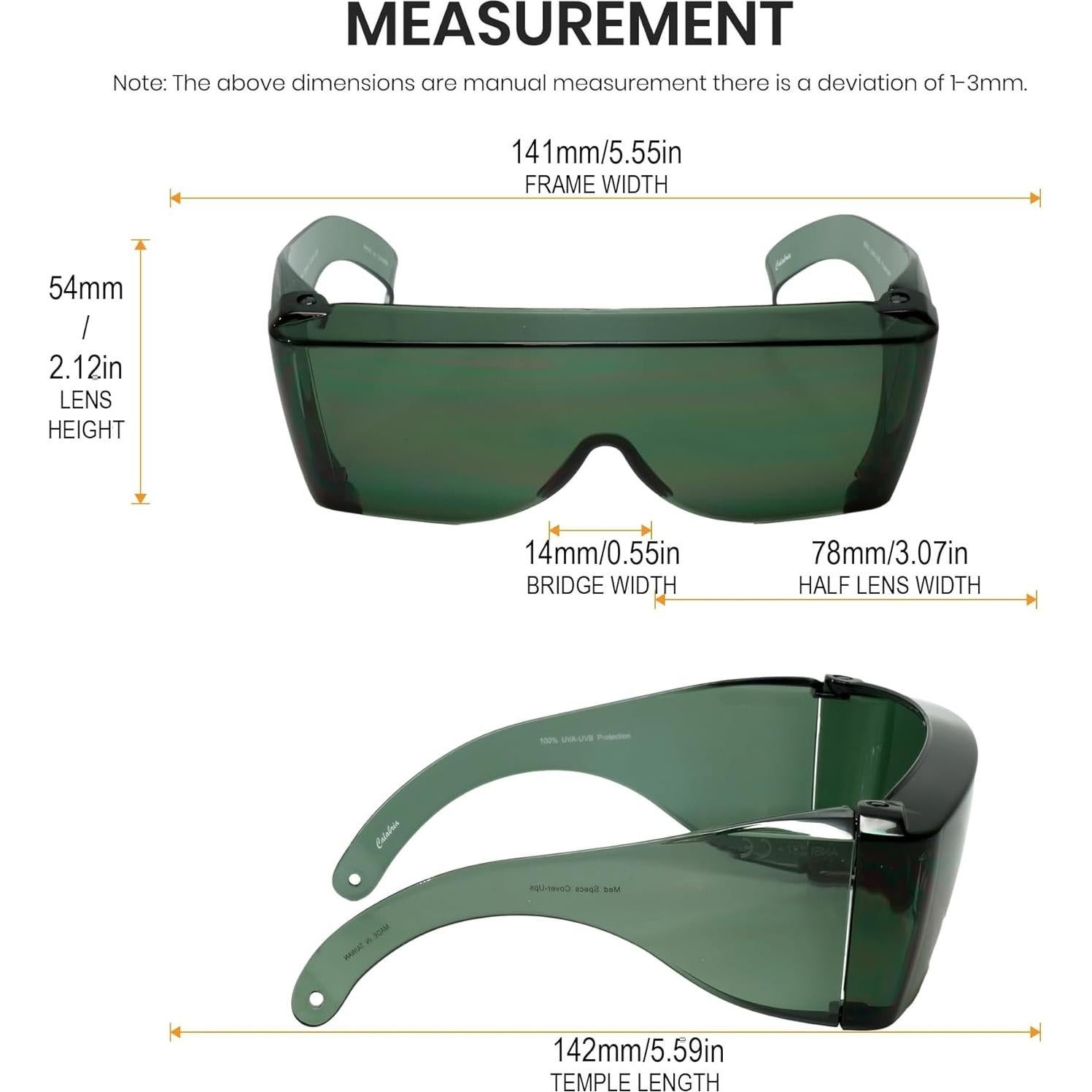 Gafas de Seguridad Calabria 3000 Fitover Verde Anti Rayones