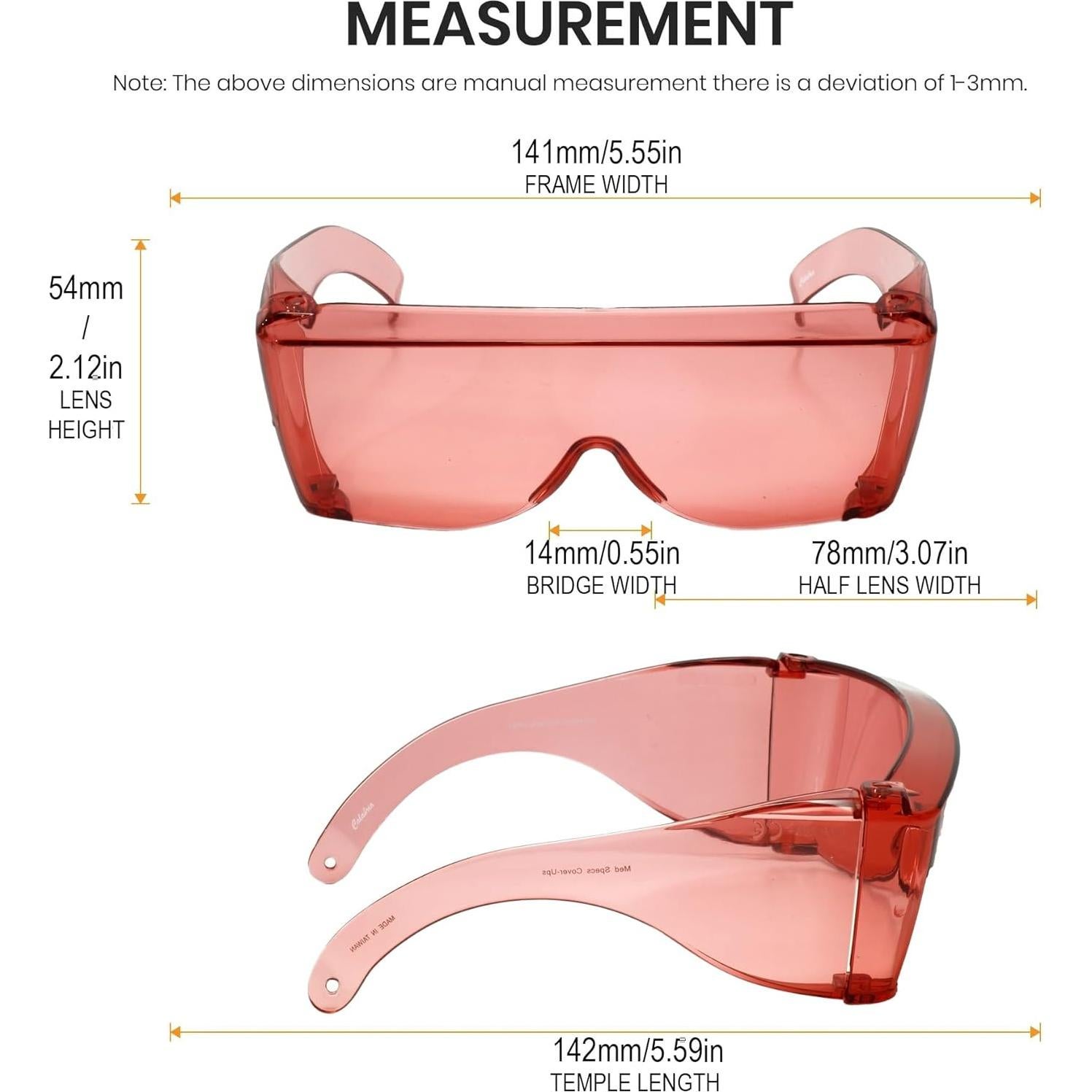 Gafas de seguridad Calabria 3000 FL41 Rosa Fitover UV