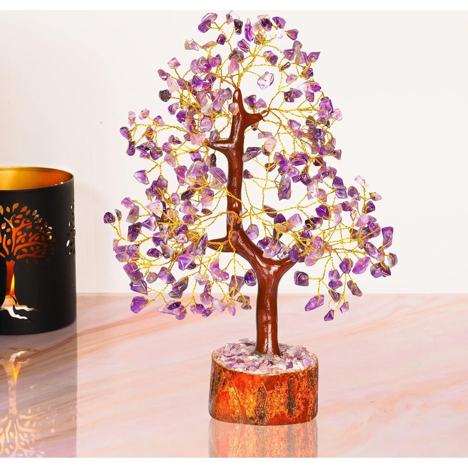 Árbol de Vida de Cristal Amatista 27.9 cm YATSKIA Decoración