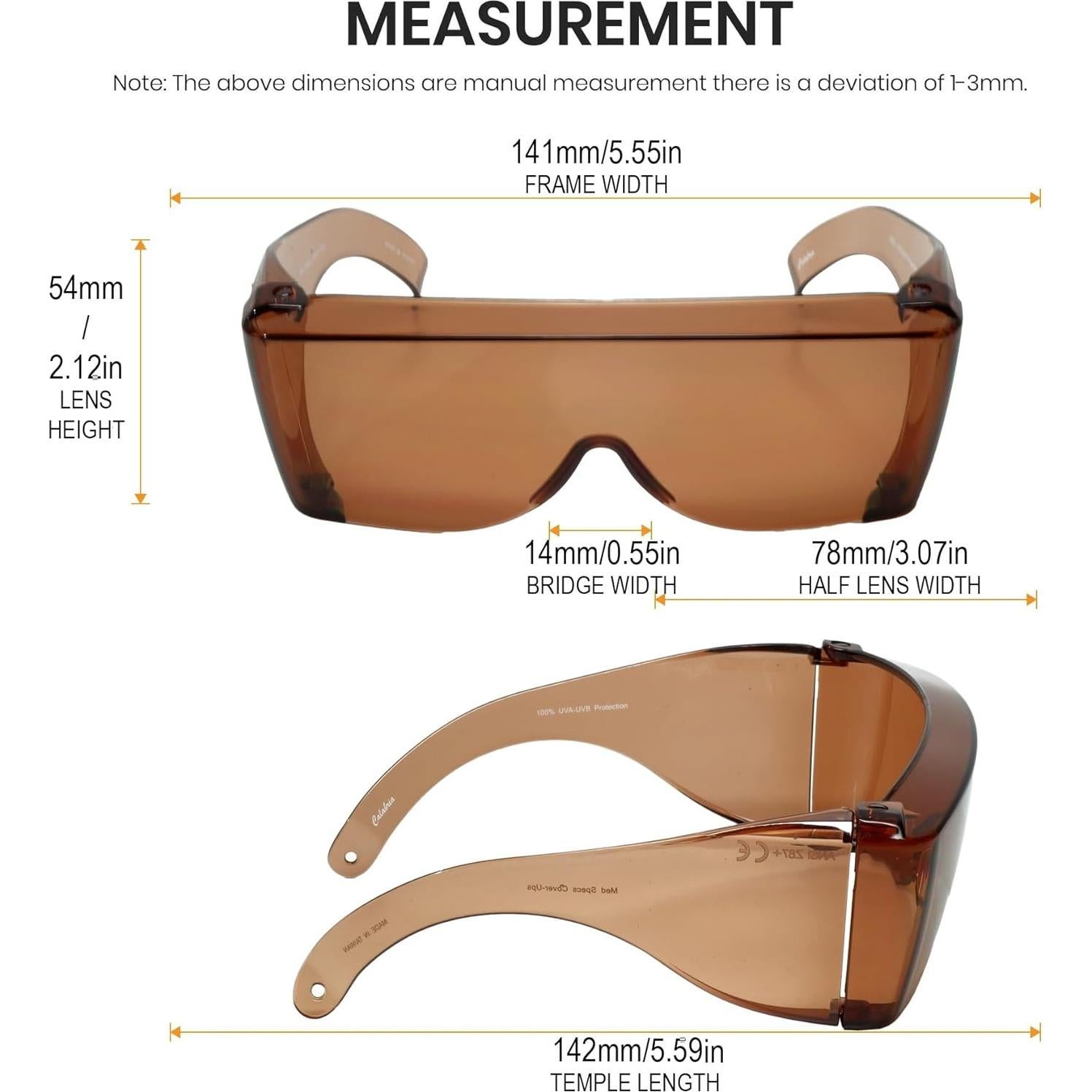 Gafas de Seguridad Calabria 3000 Cobre Ajuste Grande