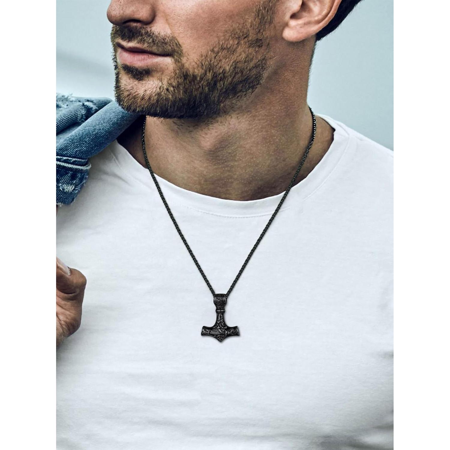 Collar Talisman Martillo de Thor FaithHeart Acero Inoxidable