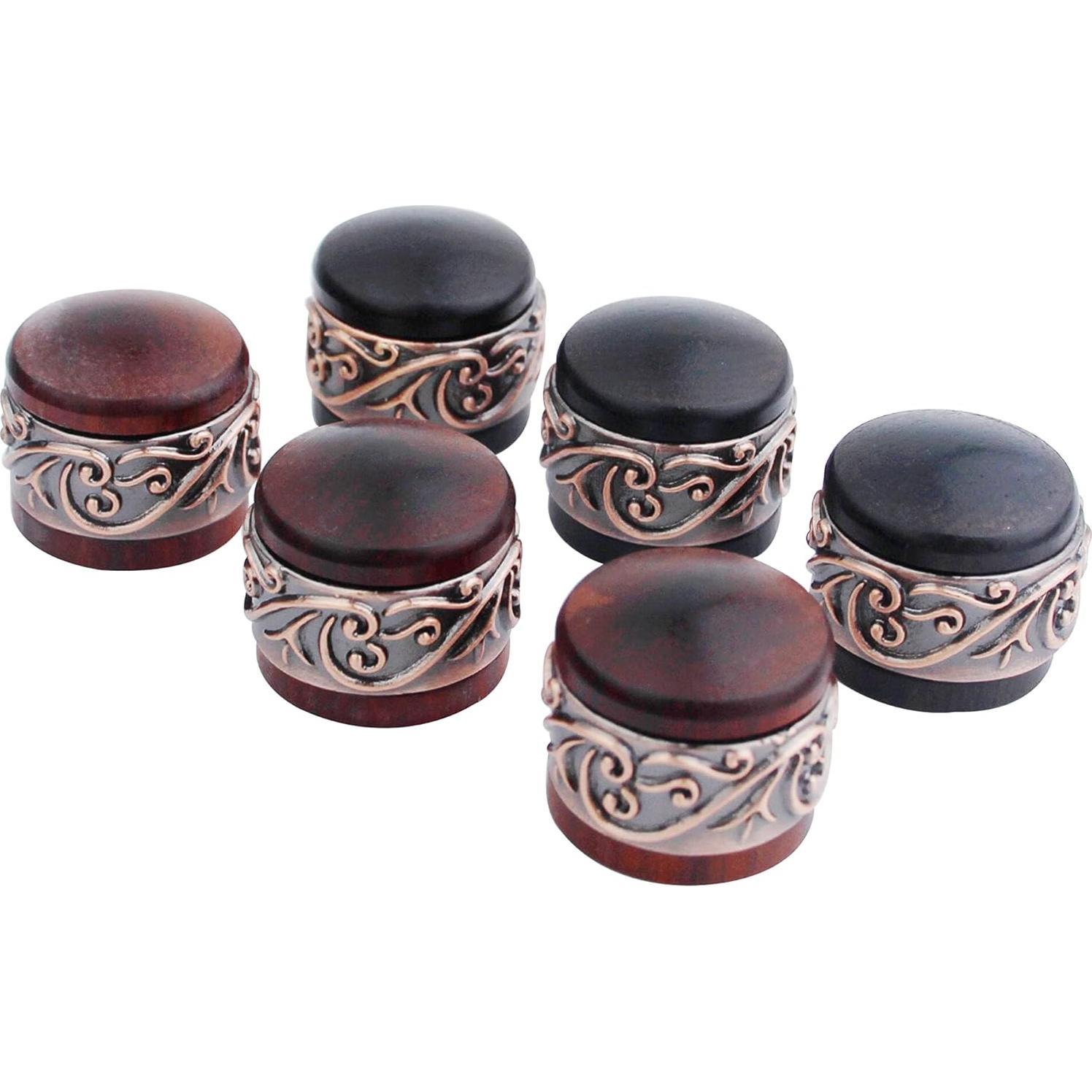 Perillas de Control de Potenciómetro Guyker Ébano 6mm - 3 Pcs