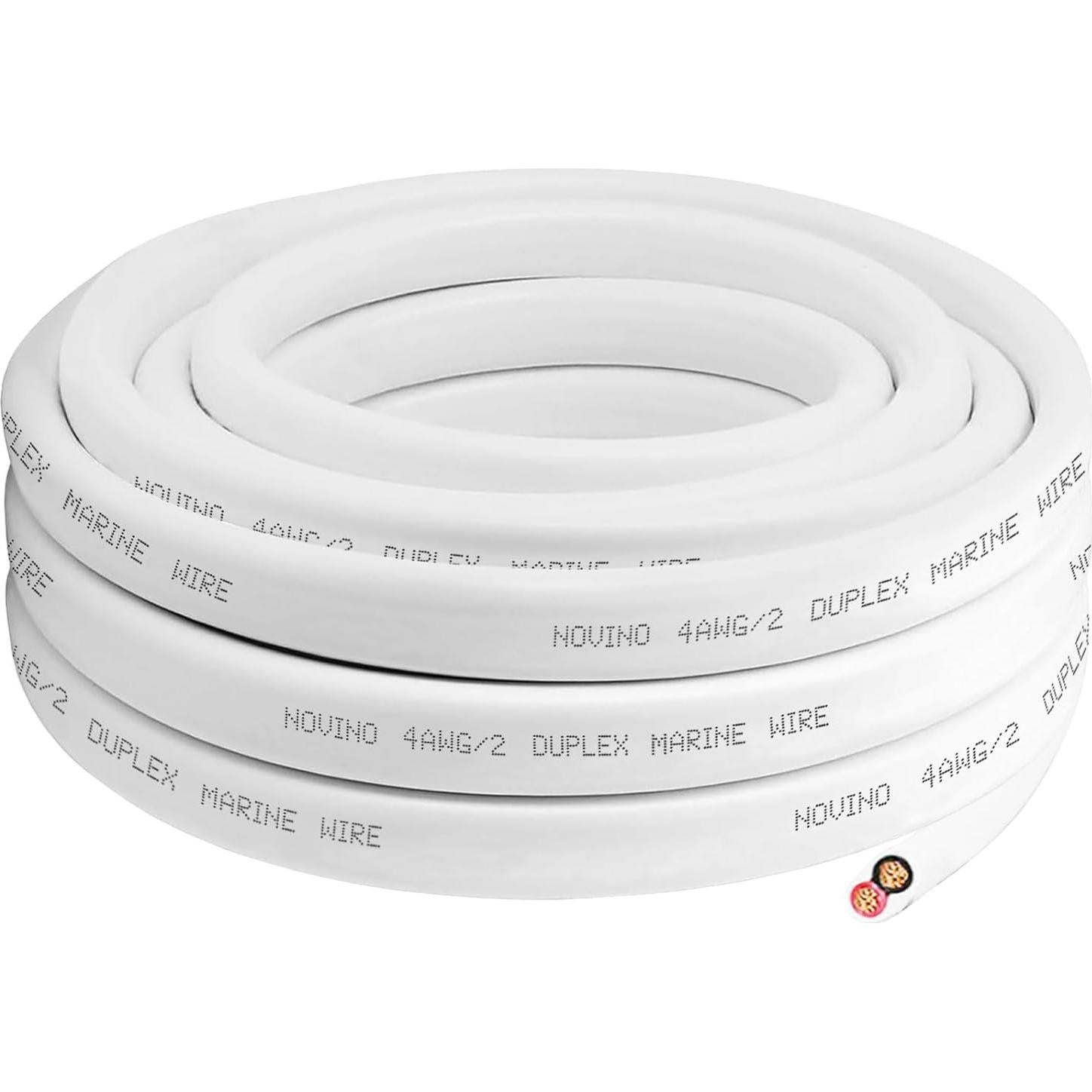 Cable Marino Dúplex 4 AWG NOVINO 1.83 m Cobre Estaño