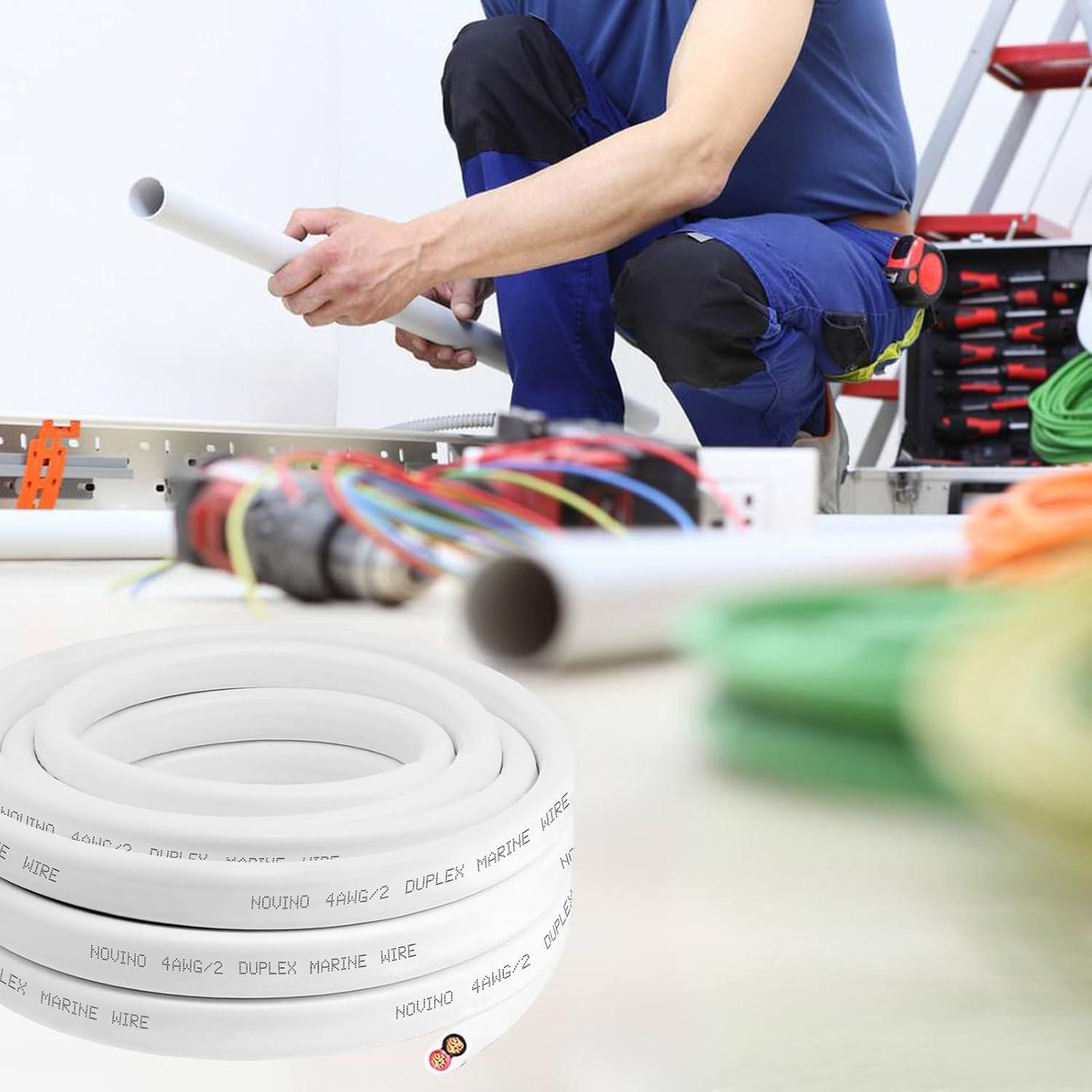 Cable Marino Dúplex 4 AWG NOVINO 1.83 m Cobre Estaño