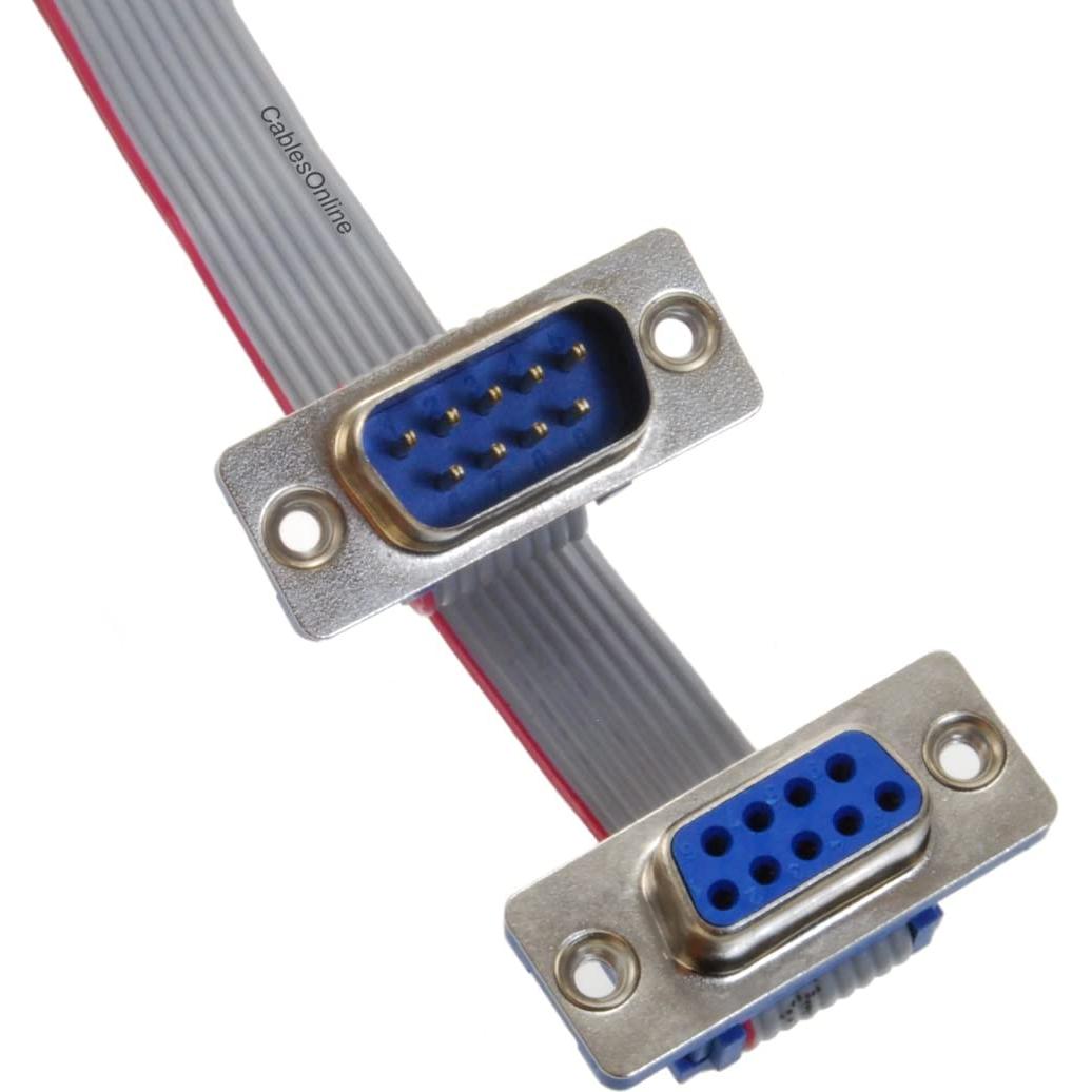 Cable de Extensión DB9 Macho a Hembra 0.15m CablesOnline S-3F00