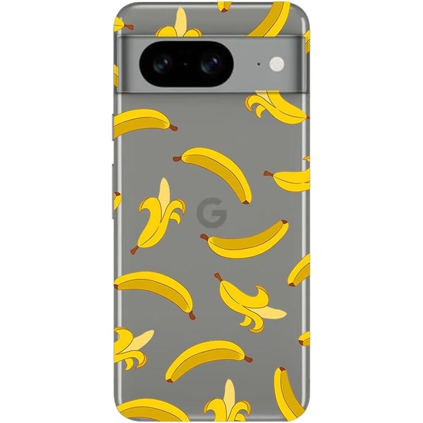 Funda Blingy's para Google Pixel 8 - TPU Transparente Plátano