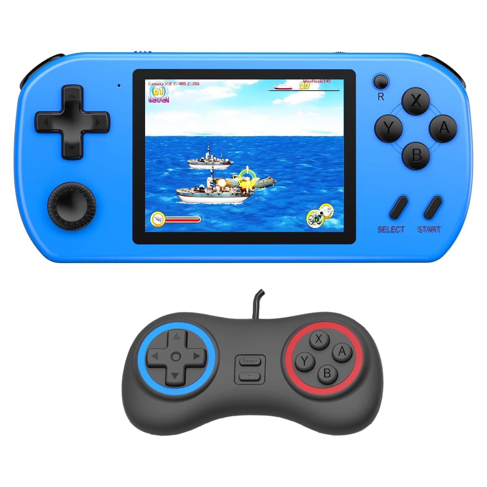 Consola de Juegos Portátil Gran Niño 270 Juegos 3" Azul