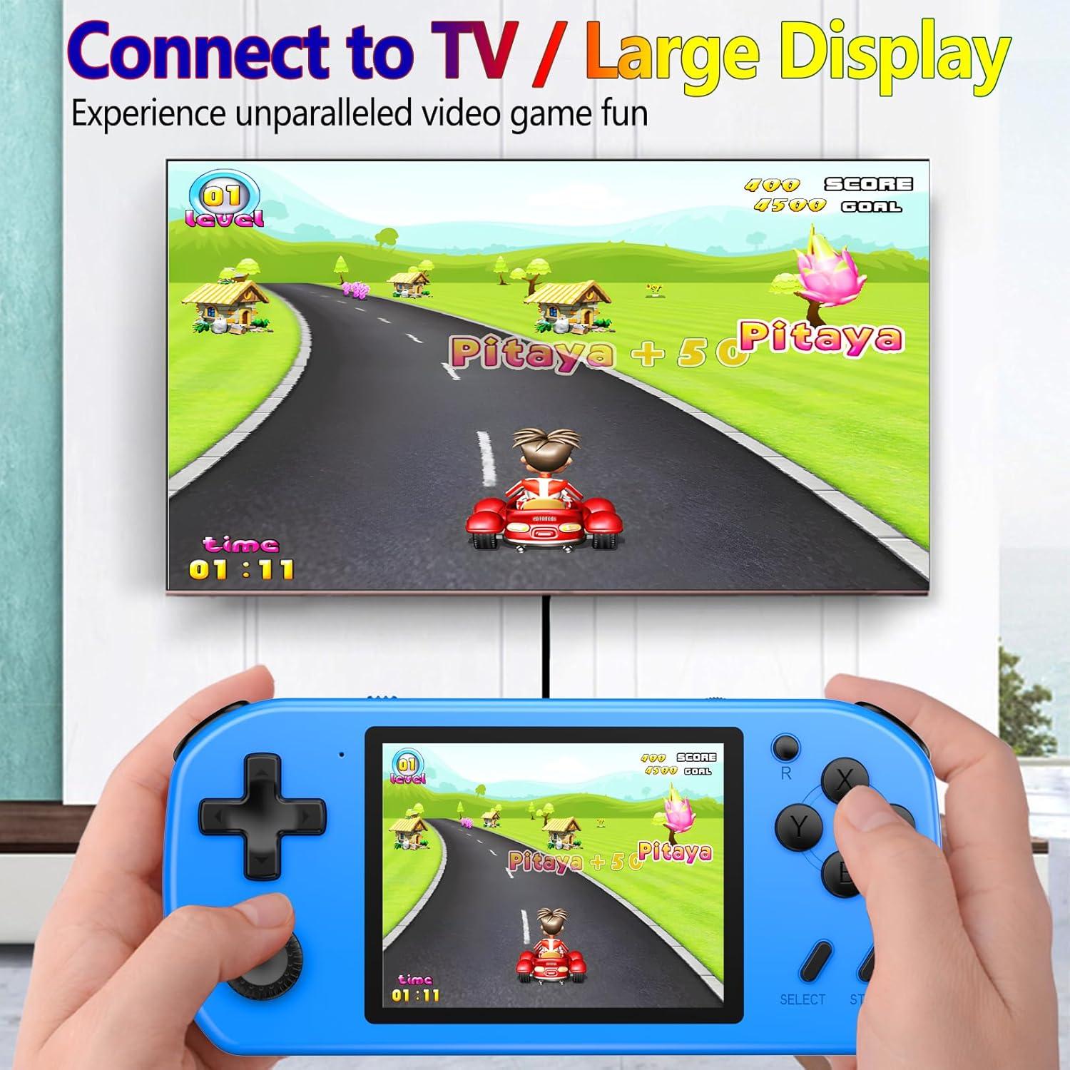 Consola de Juegos Portátil Gran Niño 270 Juegos 3" Azul