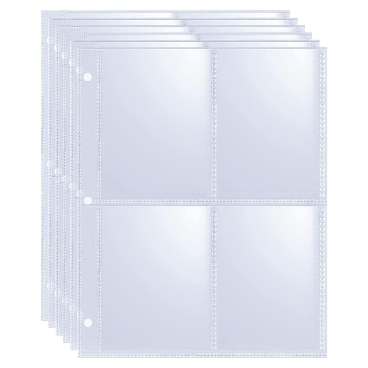 Paquete de 20 fundas para tarjetas A5 WITHYU 4 bolsillos