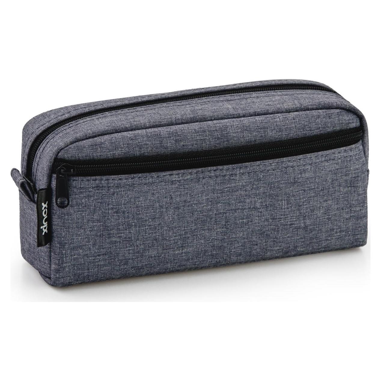 Estuche de Lápices xincx Gris Oscuro Gran Capacidad 20x6.3 cm
