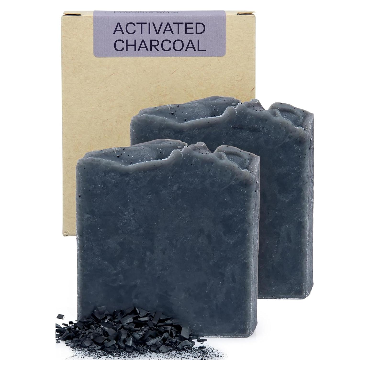 Jabón de Carbón Activado Jabón y Baño Auténtico - 2 Piezas 119g