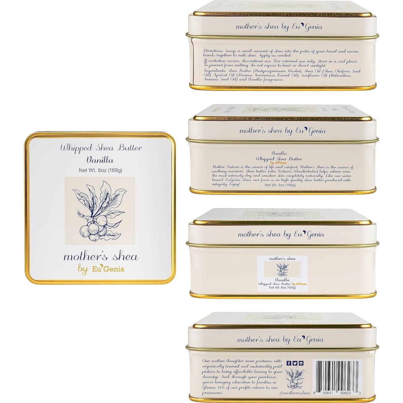 Manteca de Karité Pura Mother's Shea - Set de 3 Latas 56.7 g