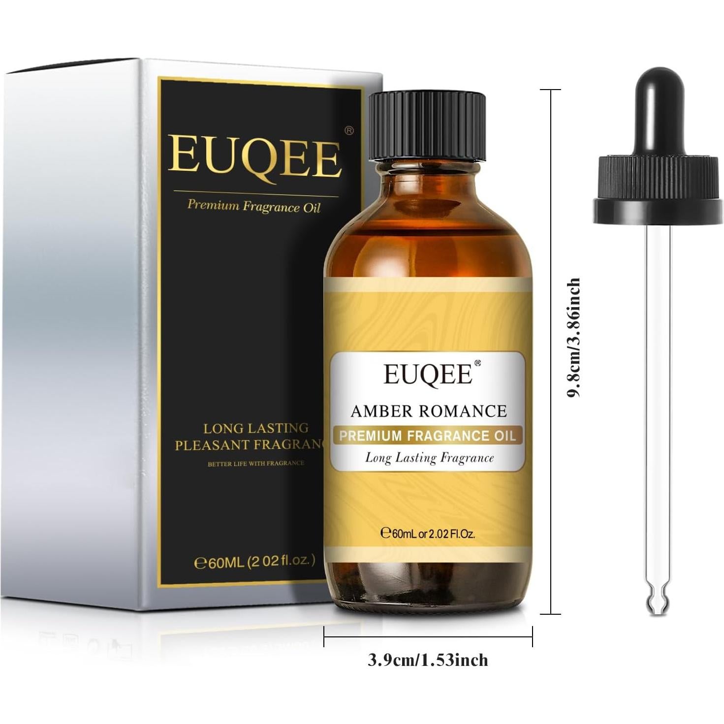 Aceites Aromáticos EUQEE Ámbar Romance 60ml para Difusor