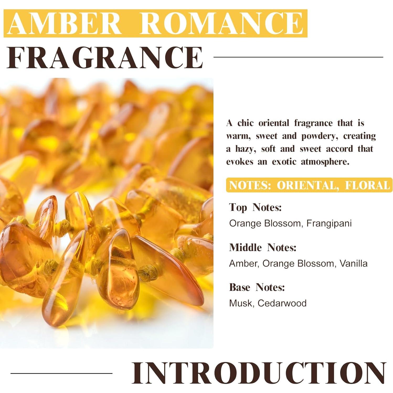 Aceites Aromáticos EUQEE Ámbar Romance 60ml para Difusor