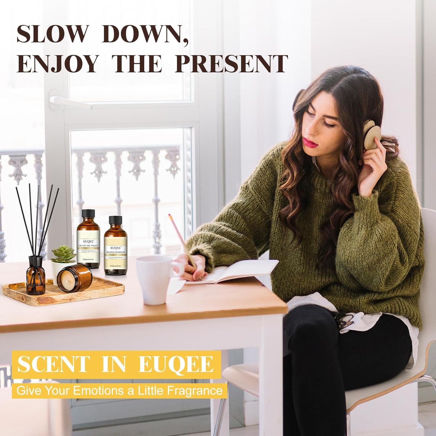 Aceites Aromáticos EUQEE Ámbar Romance 60ml para Difusor